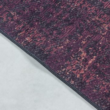 Teppich Waschbarer Teppich Federico Rot, Teppich Boss, rechteckig, Höhe: 7 mm