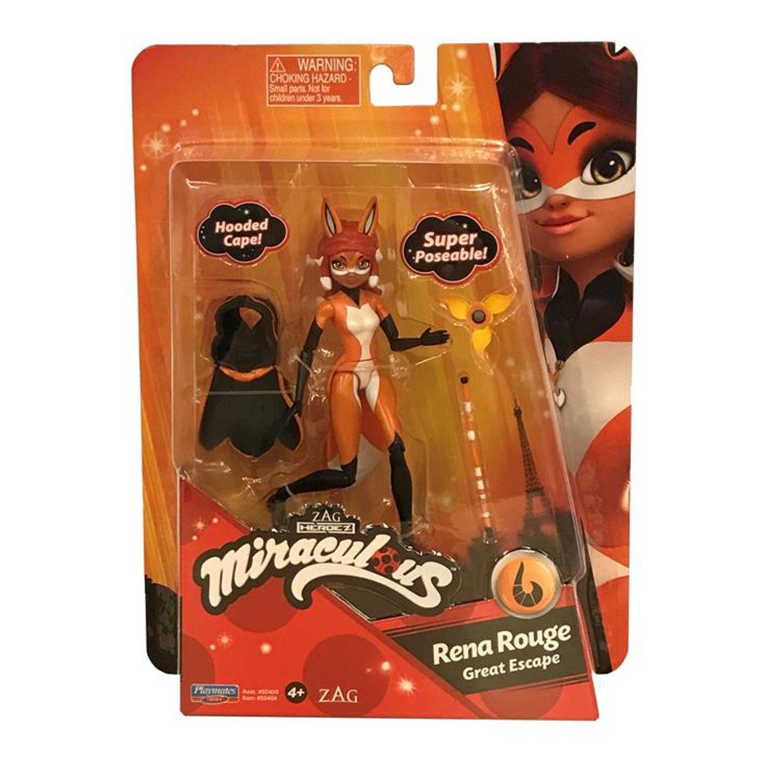 Playmates Toys Spielfigur 50404, Miraculous Rena Rouge Spielfigur