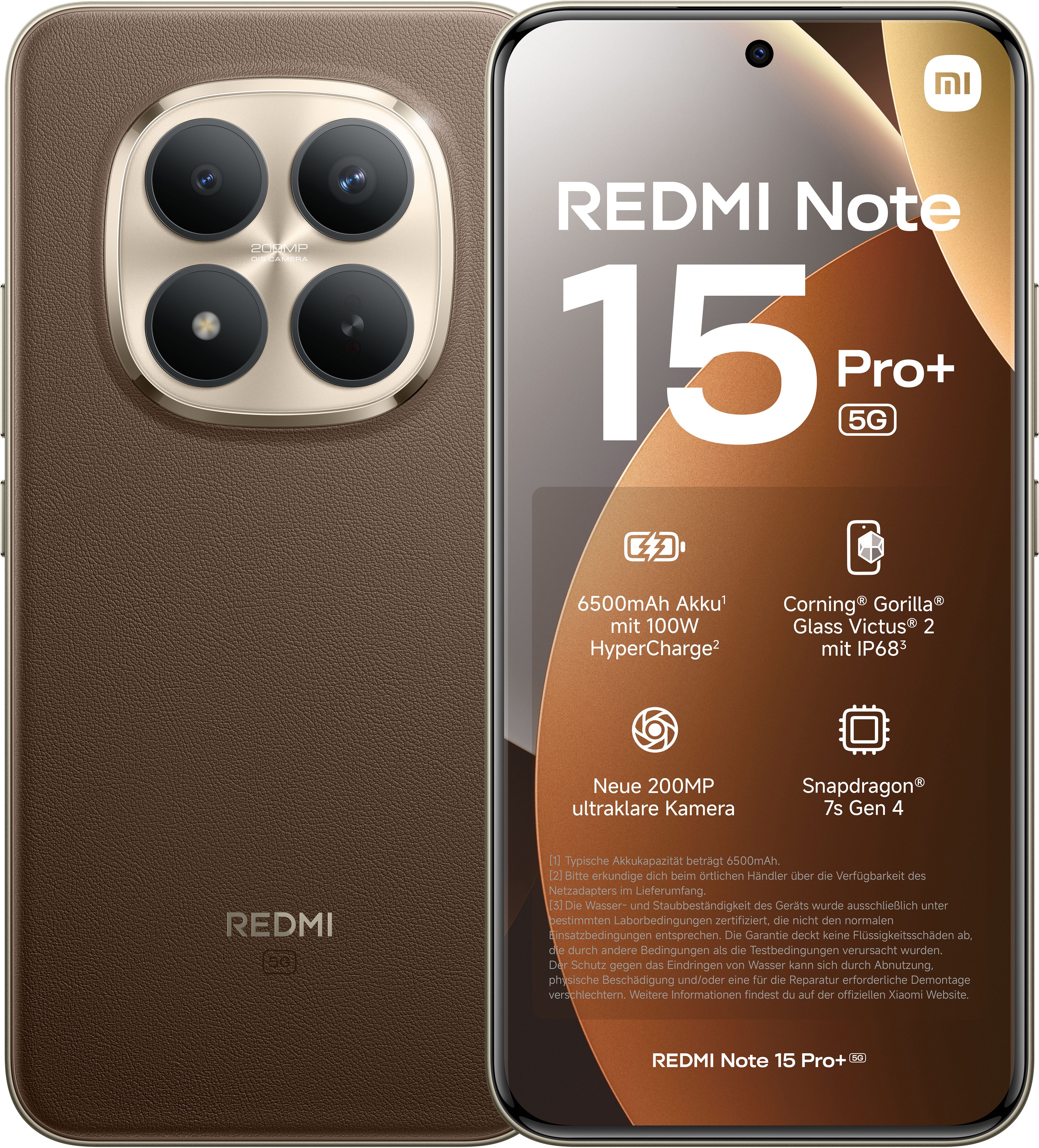 Xiaomi Redmi Note 15 Pro+ 5G 8+256 Smartphone (17,34 cm/6,83 Zoll, 256 GB Speicherplatz, 200 MP Kamera)