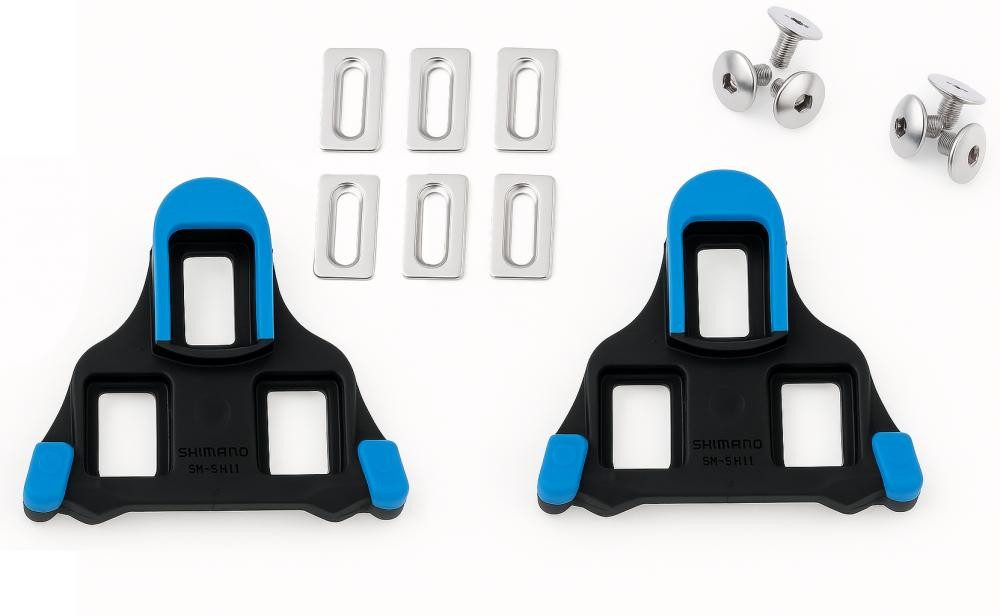 Shimano Fahrradpedale Shimano SPD-SL Schuhplatten SM-SH12 Blau - präziser, effizienter Rennr