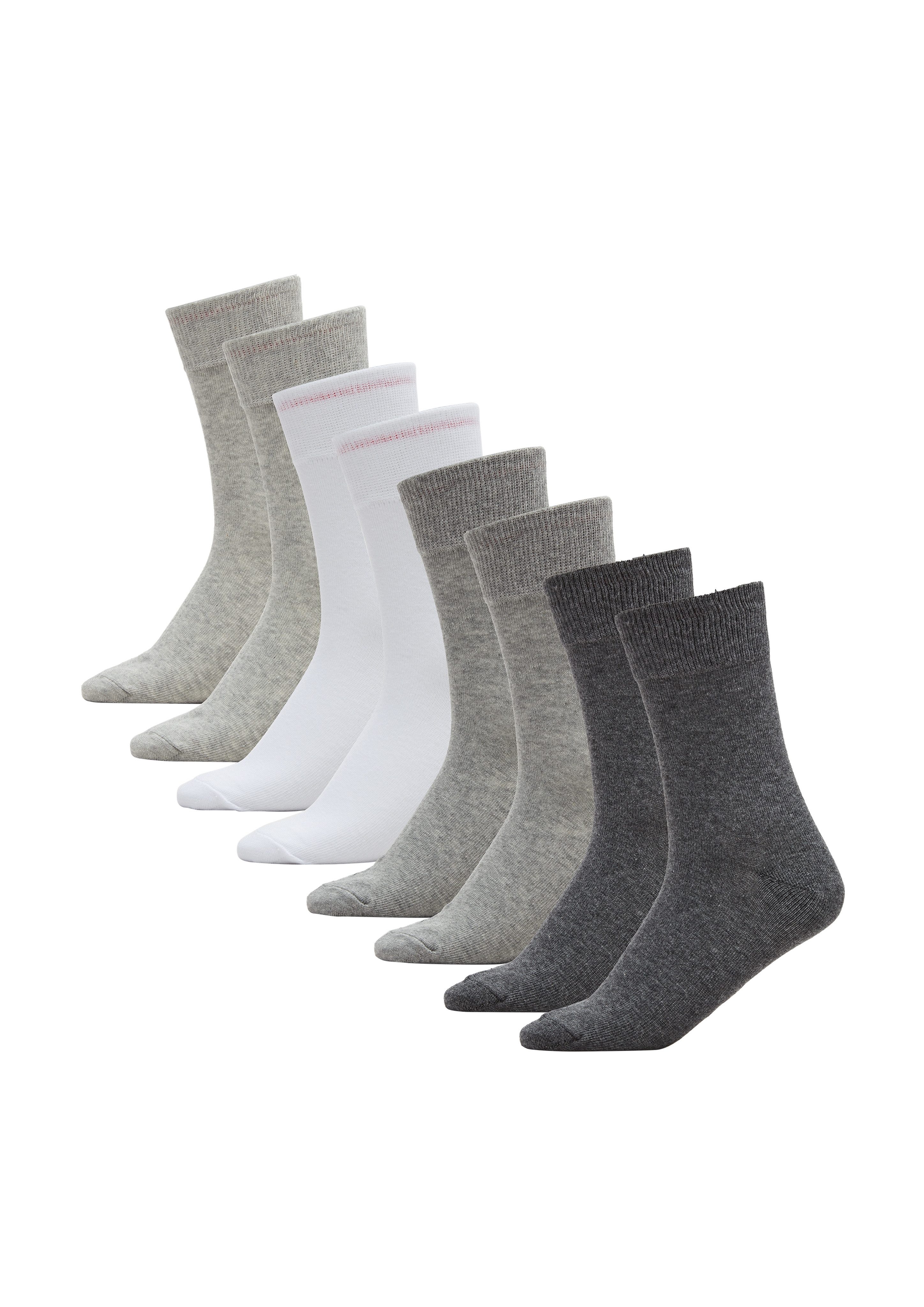 s.Oliver Socken essentials (8-Paar, 8 Paar) mit weichem Bund