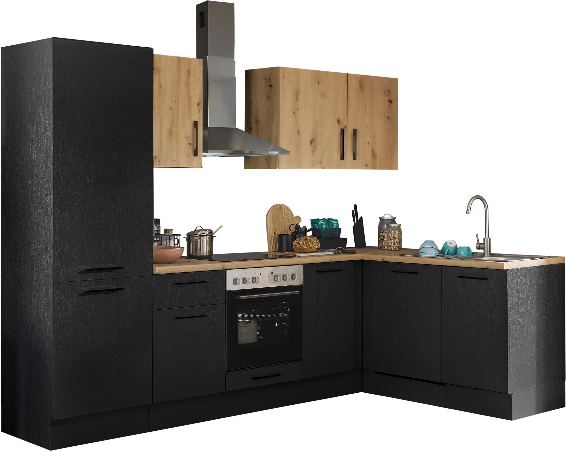 BASIC by Balculina Winkelküche Turin, Stellbreite 280x175 cm, wahlweise mit E-Geräten