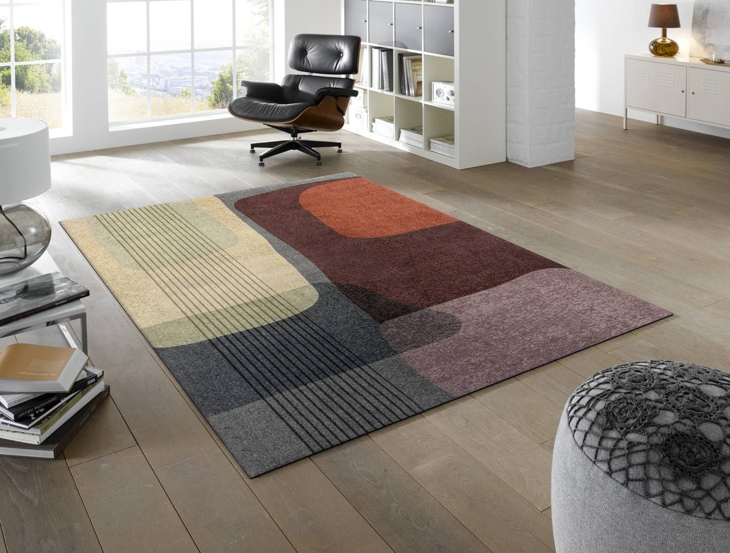 Floornovo Fußmatte Floornovo Schmutzfangmatte Idyllnote waschbare Fussmatte, rechteckig, rutschfest