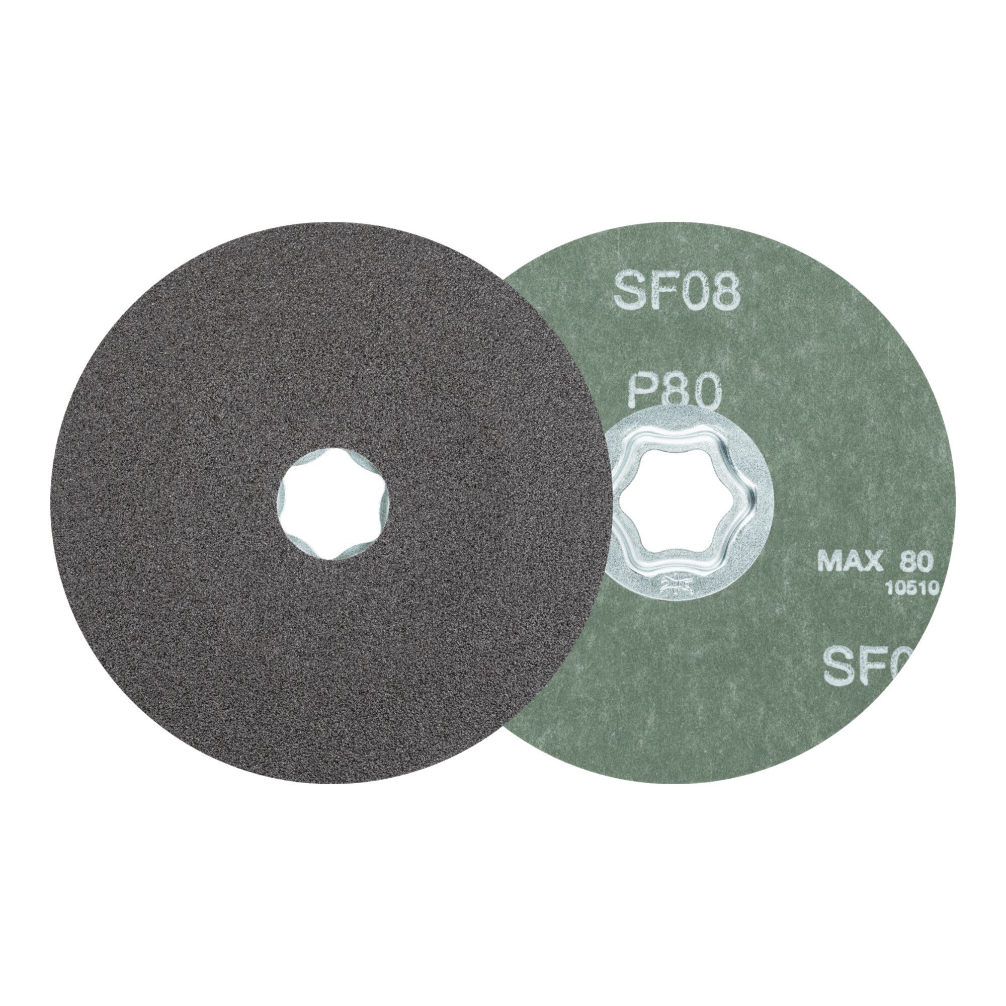 Pferd Schleifscheibe PFERD TOOLS COMBICLICK SiC Fiberscheibe Ø 115 mm SIC80 für harte NE Me