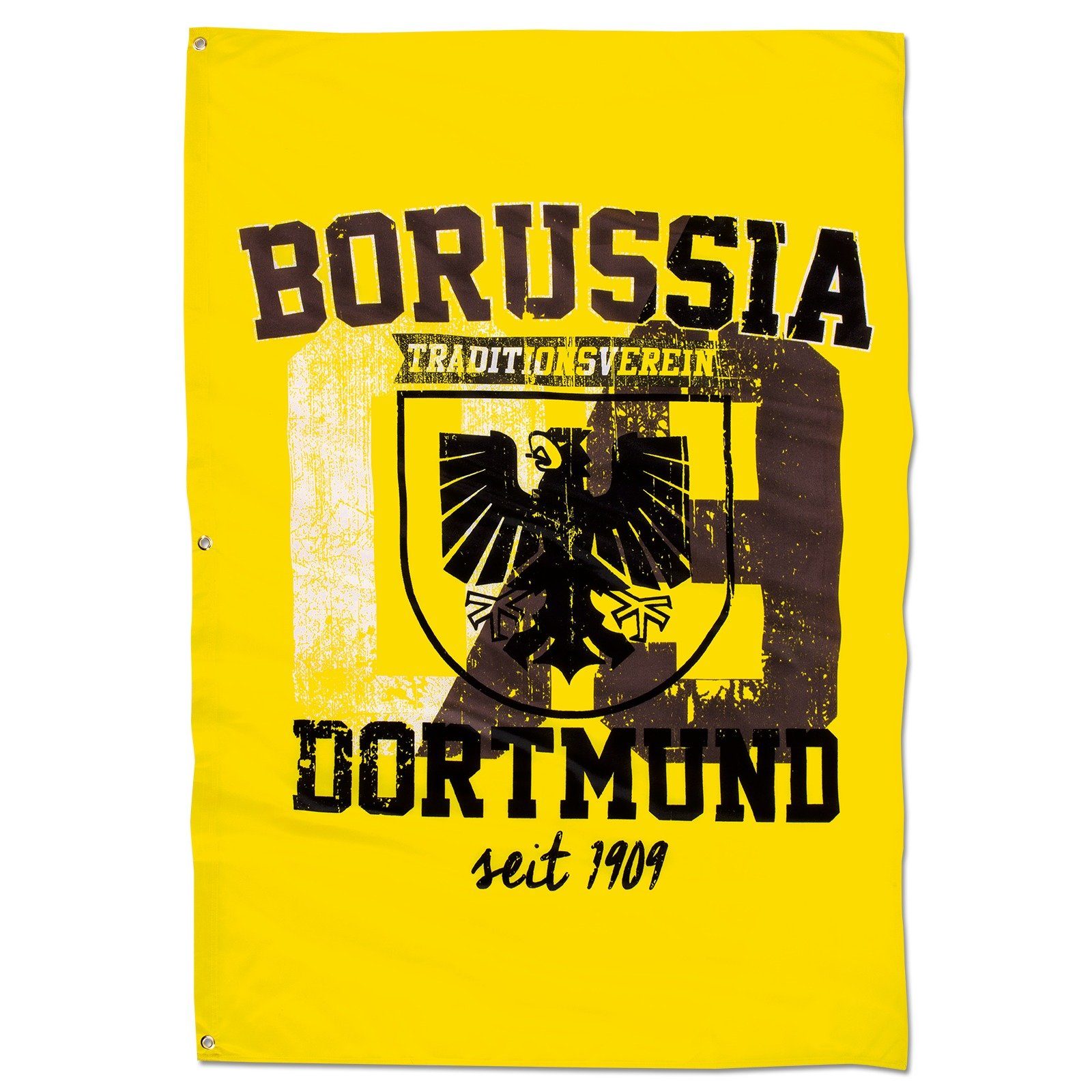 Fahne BVB-Hissfahne mit Stadtwappen (150 x 100 cm)