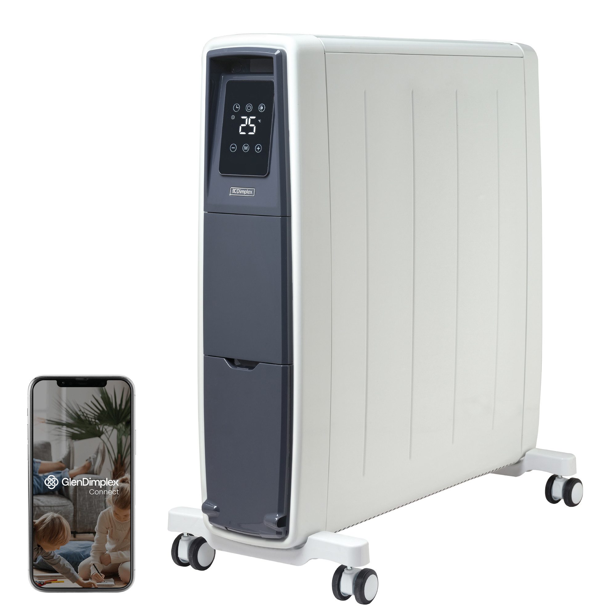 Dimplex Elektro-Heizkörper Dimplex FUTURAD Ölfreier Radiator 2000 W, Elektroheizkörper mit App, 6