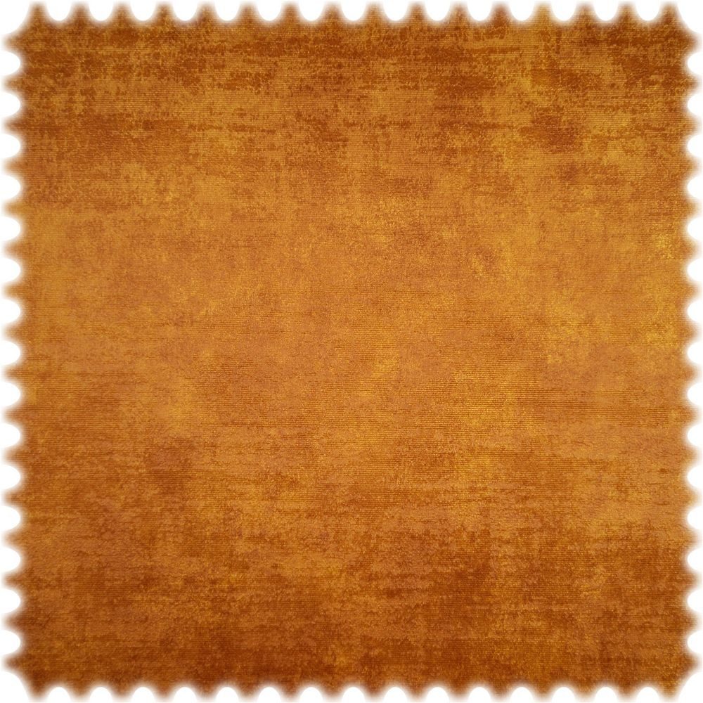 Heiro Stoff Vintage Samt Velours Möbelstoff Royal Gold mit Fleckschutz, Meterware - Breite:140 cm