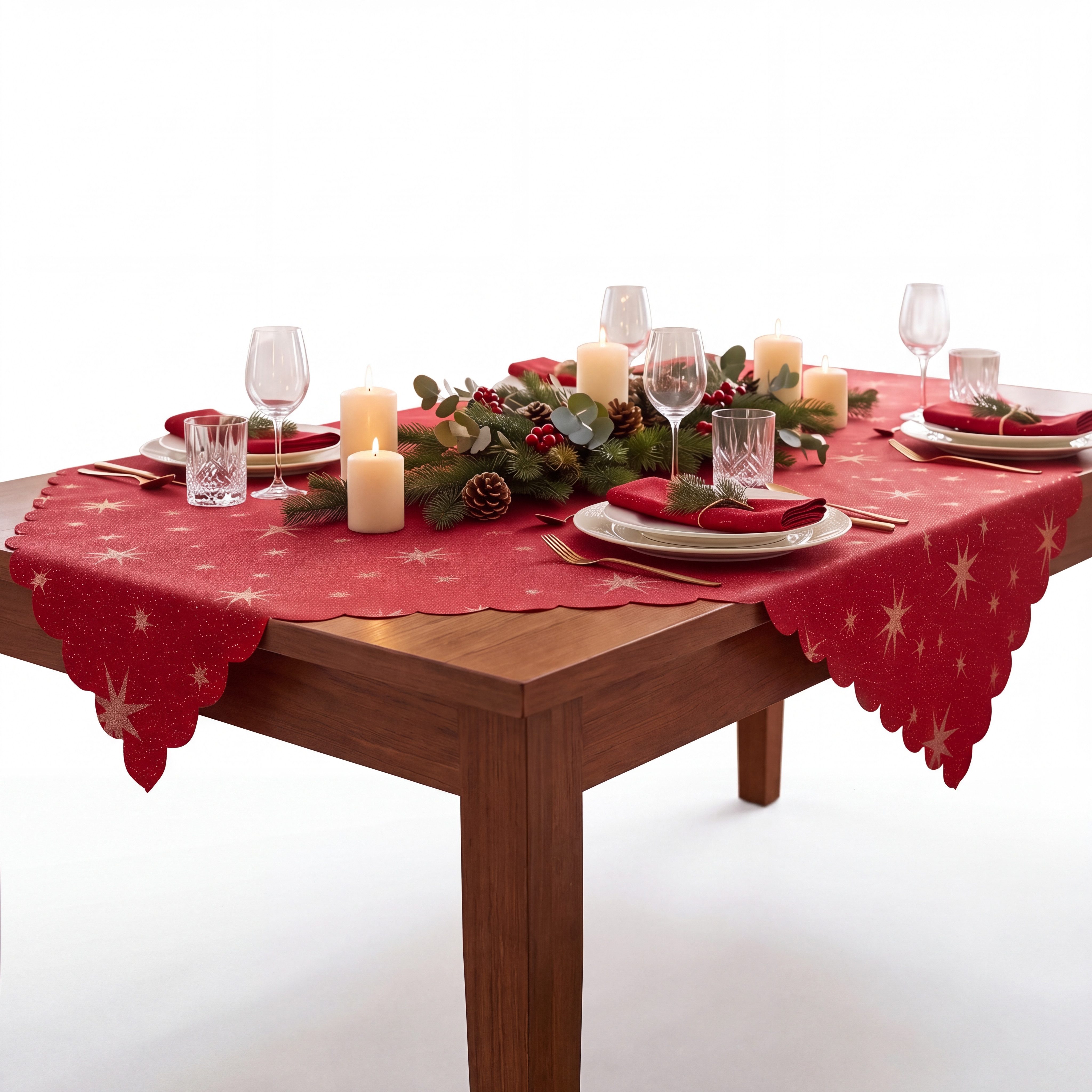 Stoffschmiede Tischdecke, Weihnachten, Lurex, Versch. Größen & Farben
