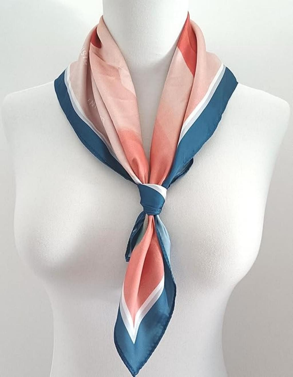 Zaewry Seidentuch Stirnband Quadratischer Haar-Bandanas-Schal für Damen – Bild 3 von 5