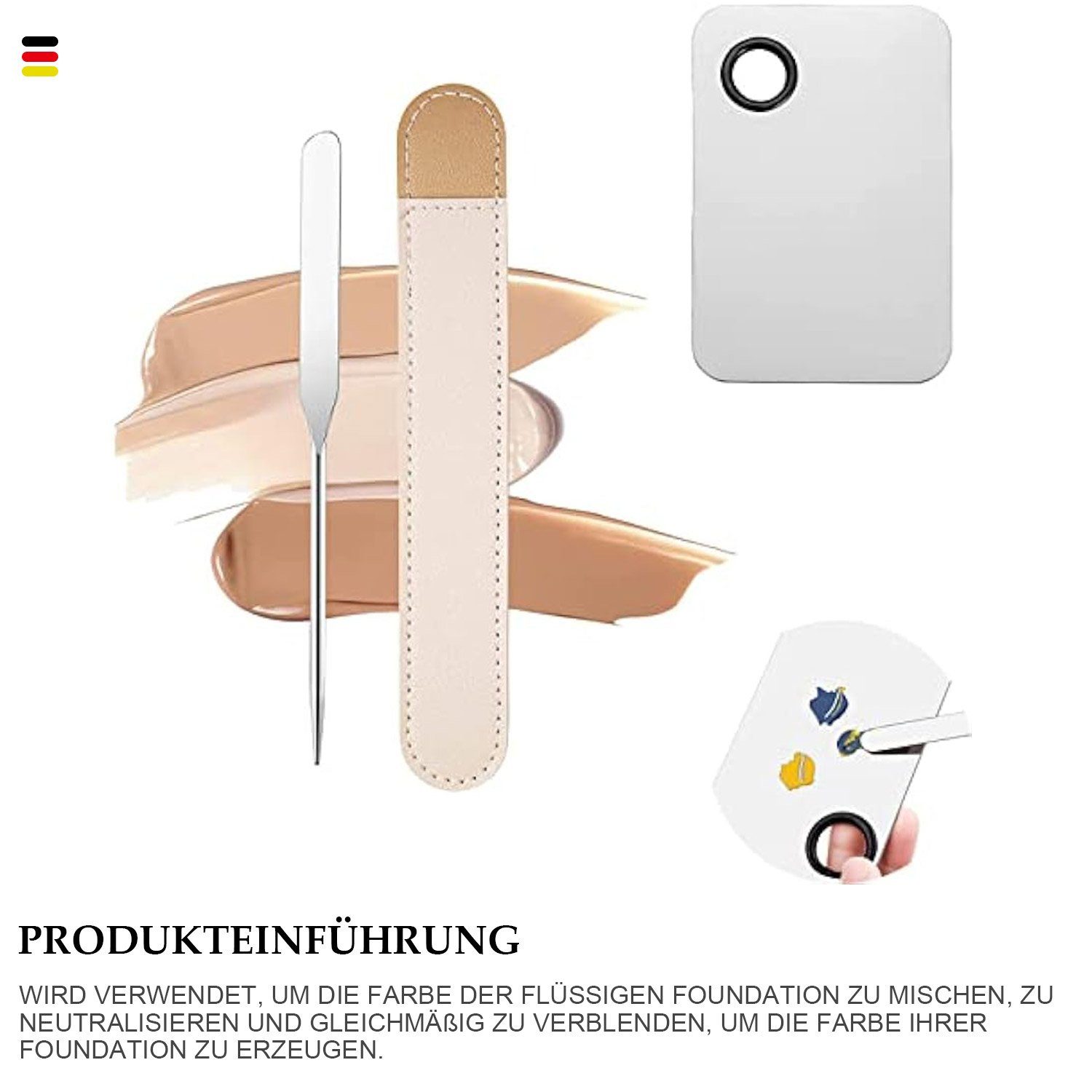 Pinsel,Palettenstab, Professionelle Beauty MAGICSHE Make-up 1-teiliges Set Schwamm & Make-up-Tools Tools