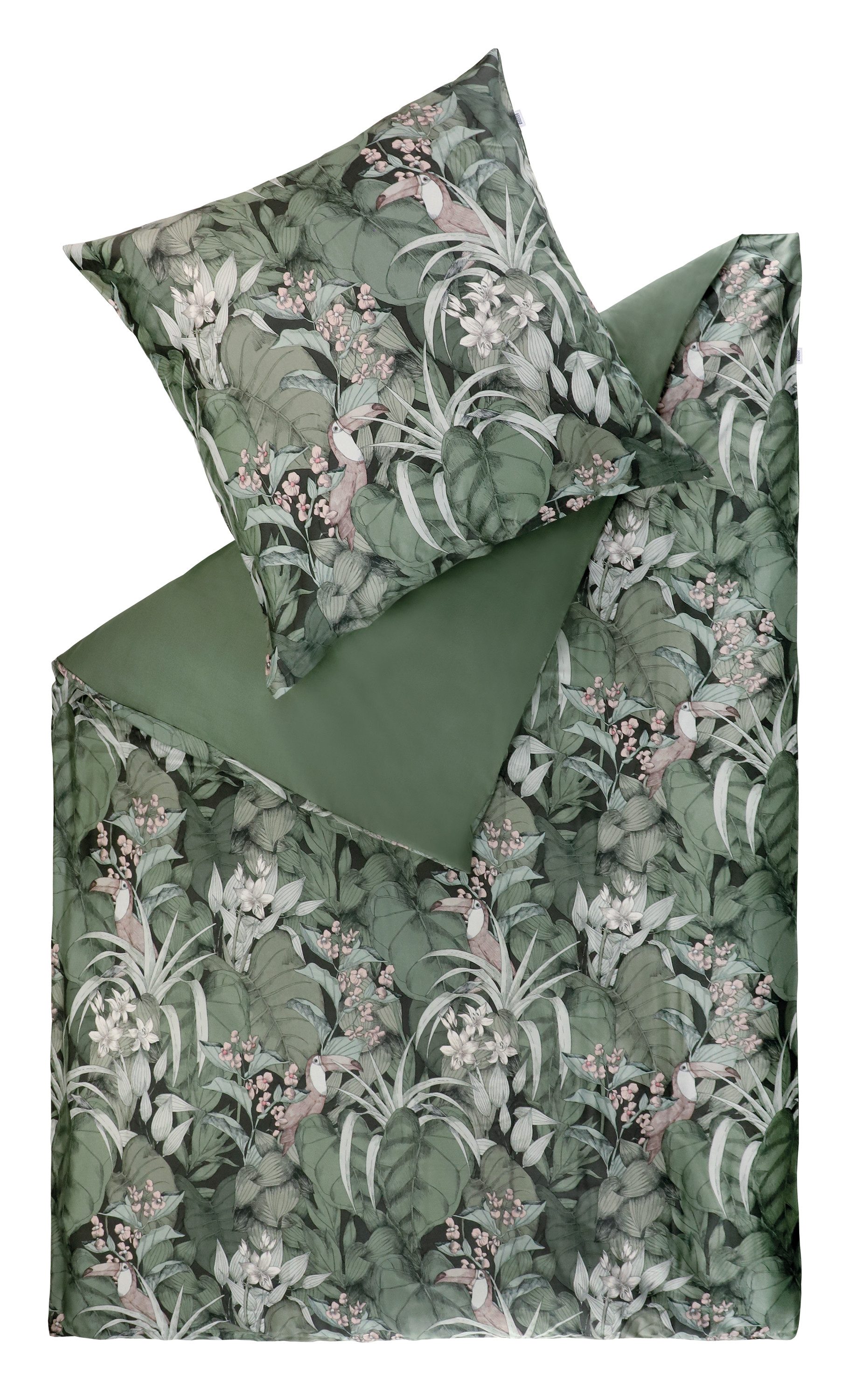 SCHÖNER WOHNEN-Kollektion Wendebettwäsche Toucan, Satin, aus 100% Baumwolle – Bild 2 von 4