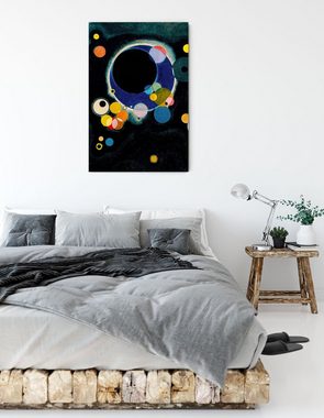 Pixxprint Leinwandbild Wassily Kandinsky - Einige Kreise, Wassily Kandinsky - Einige Kreise (1 St), Leinwandbild fertig bespannt, inkl. Zackenaufhänger