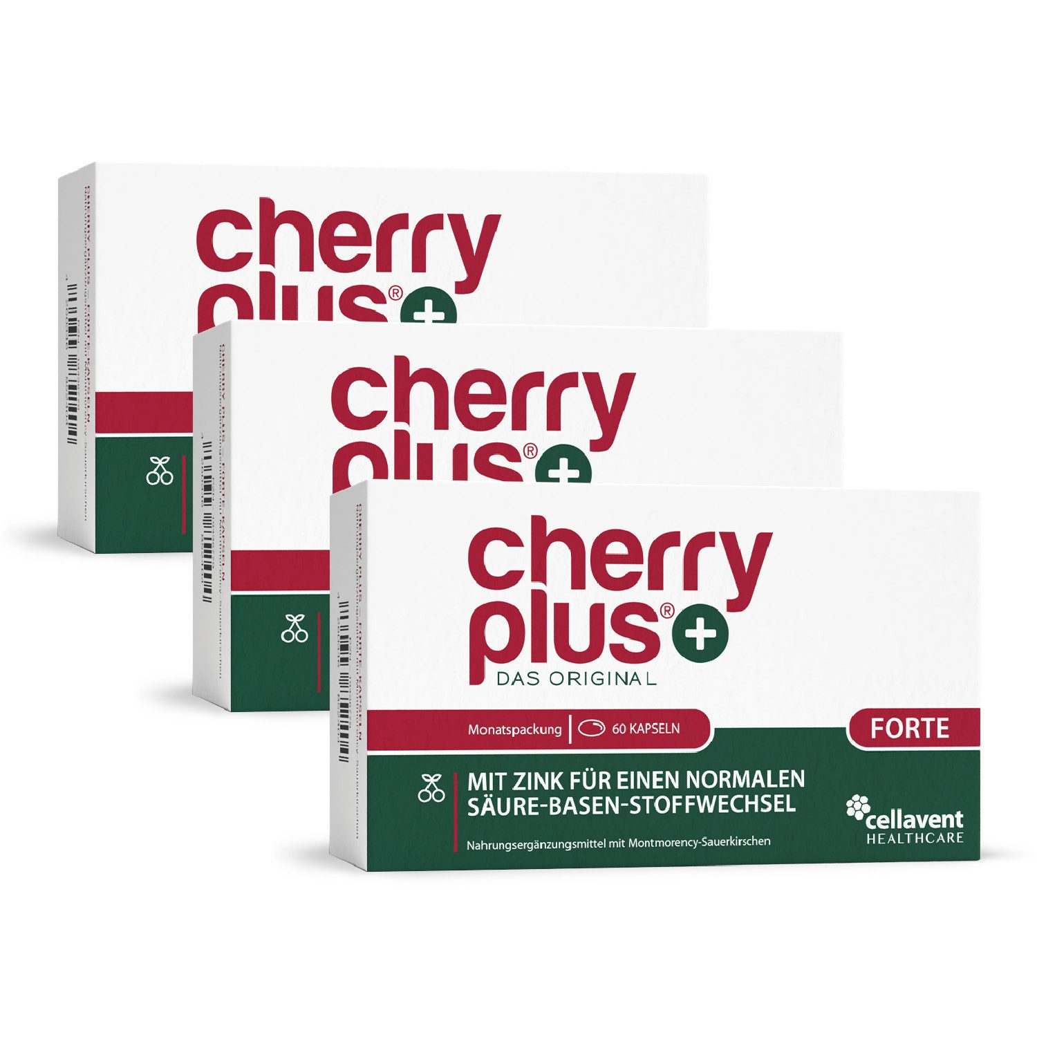 Cellavent Healthcare Stärkste Montmorency-Sauerkirsch-Kapseln - Cherry PLUS Forte Kapseln