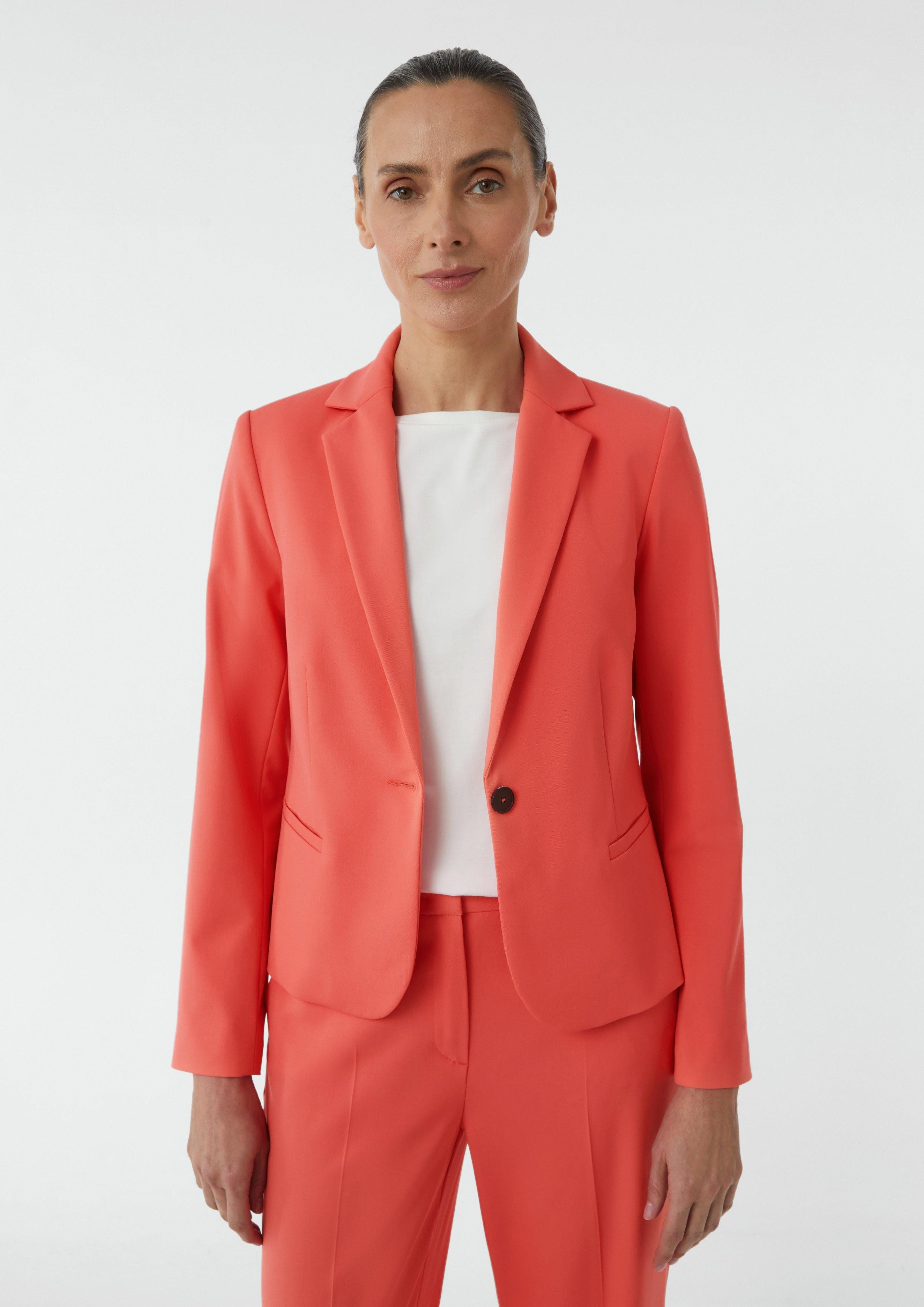 Comma Blusenblazer Antaillierter Blazer mit Reverskragen günstig online kaufen
