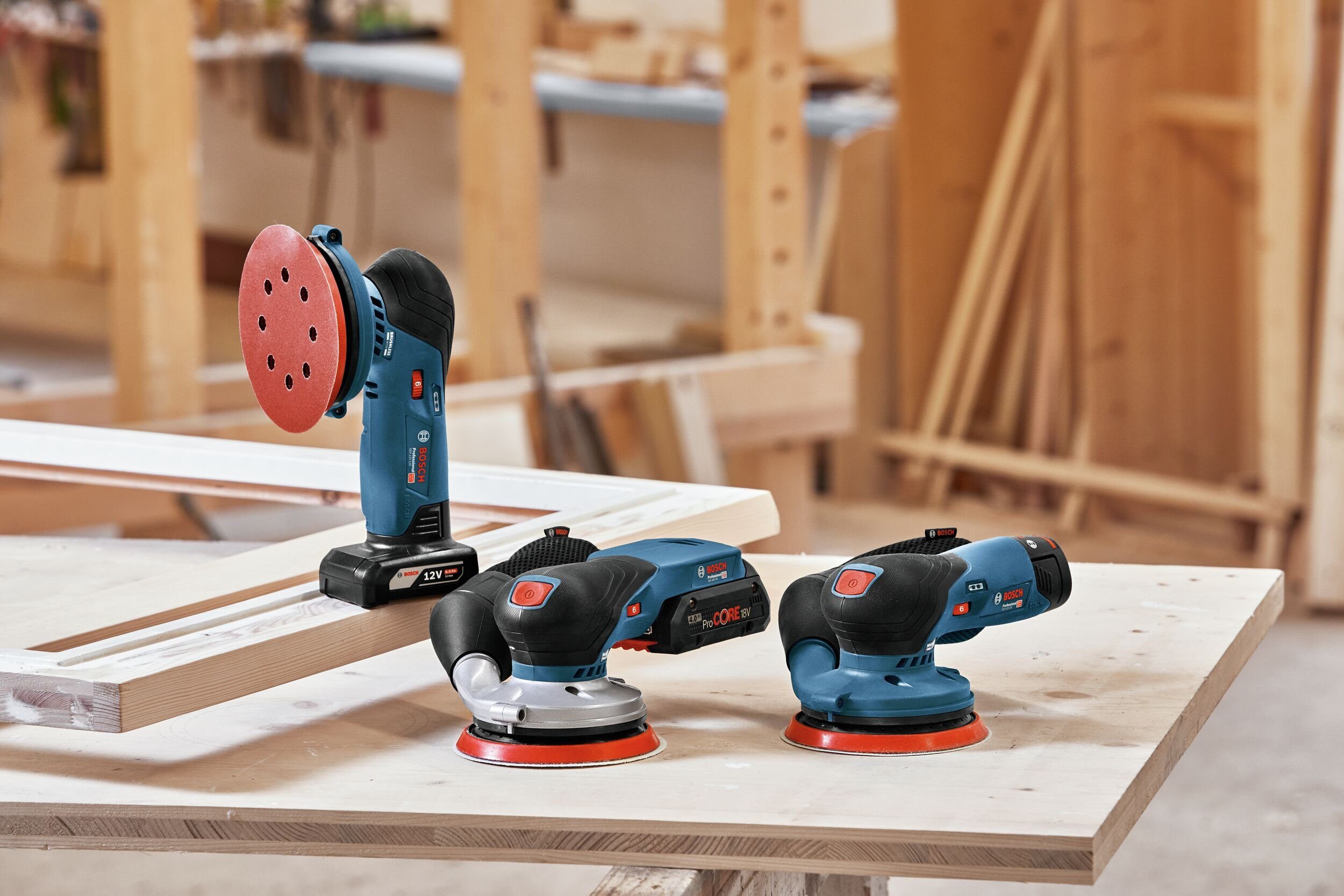 Bosch Professional Akku-Exzenterschleifer GEX 12V-125, max. 10000 U/min, 20000 U/min, Ohne Akku - im Karton
