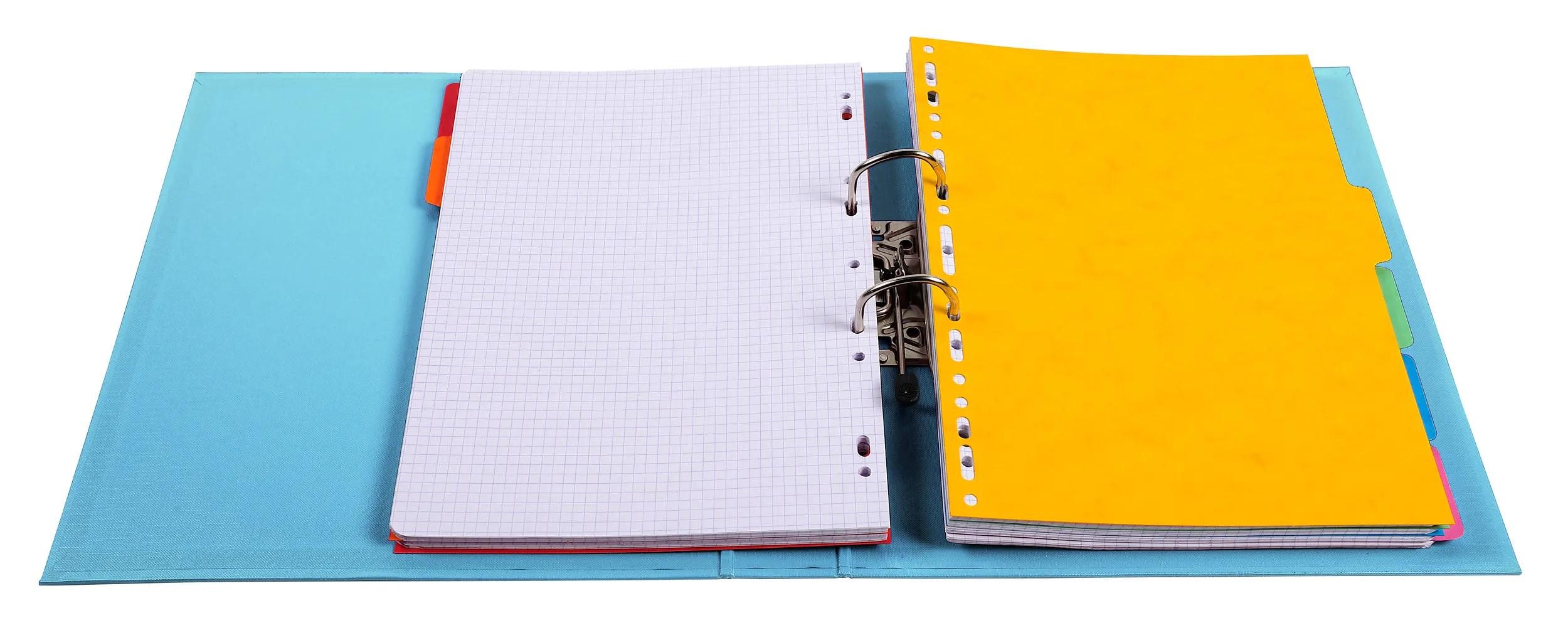 EXACOMPTA Aktenordner 10x Ordner Prem'Touch PVC Rücken 50mm 32x29cm A4 Maxi Hellblau 53502E, Ordner Kunststoff
