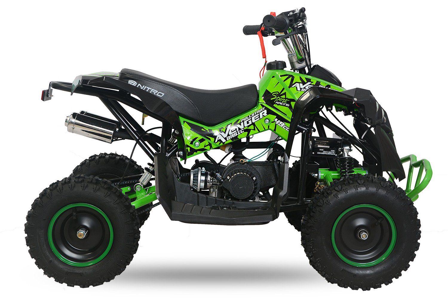 Smarty Avenger Nitro Motors 49cc Blau Basic Elektro-Kinderquad 6"