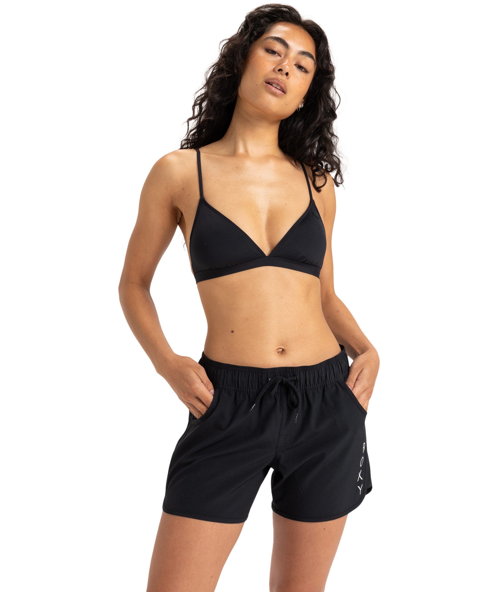 Roxy Badeshorts ROXY CLASHORT SLEEVEICS 5 INCH BS aus Polyester und Elasthan, erhältlich in den Größen XS bis XXL