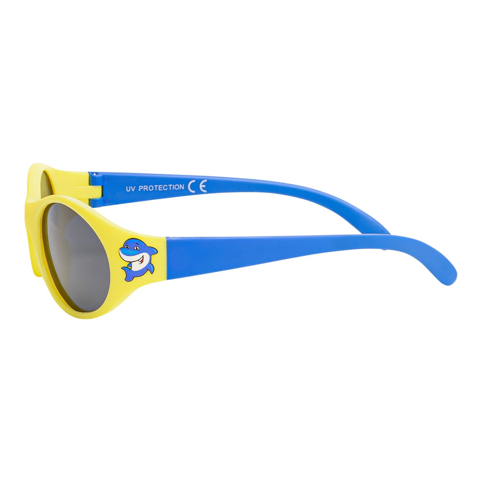 BEZLIT Eyewear Sonnenbrille Jungen Gelb-Blau (1-St) mit Linsen Designer Kinder Mädchen polarisierten Sonnenbrille