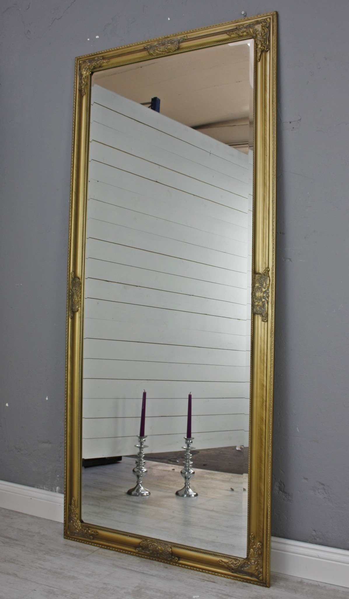 elbmöbel Wandspiegel »Spiegel gold barock 162cm«, Spiegel: Wandspiegel  162x72x7 cm gold Barockrahmen online kaufen | OTTO