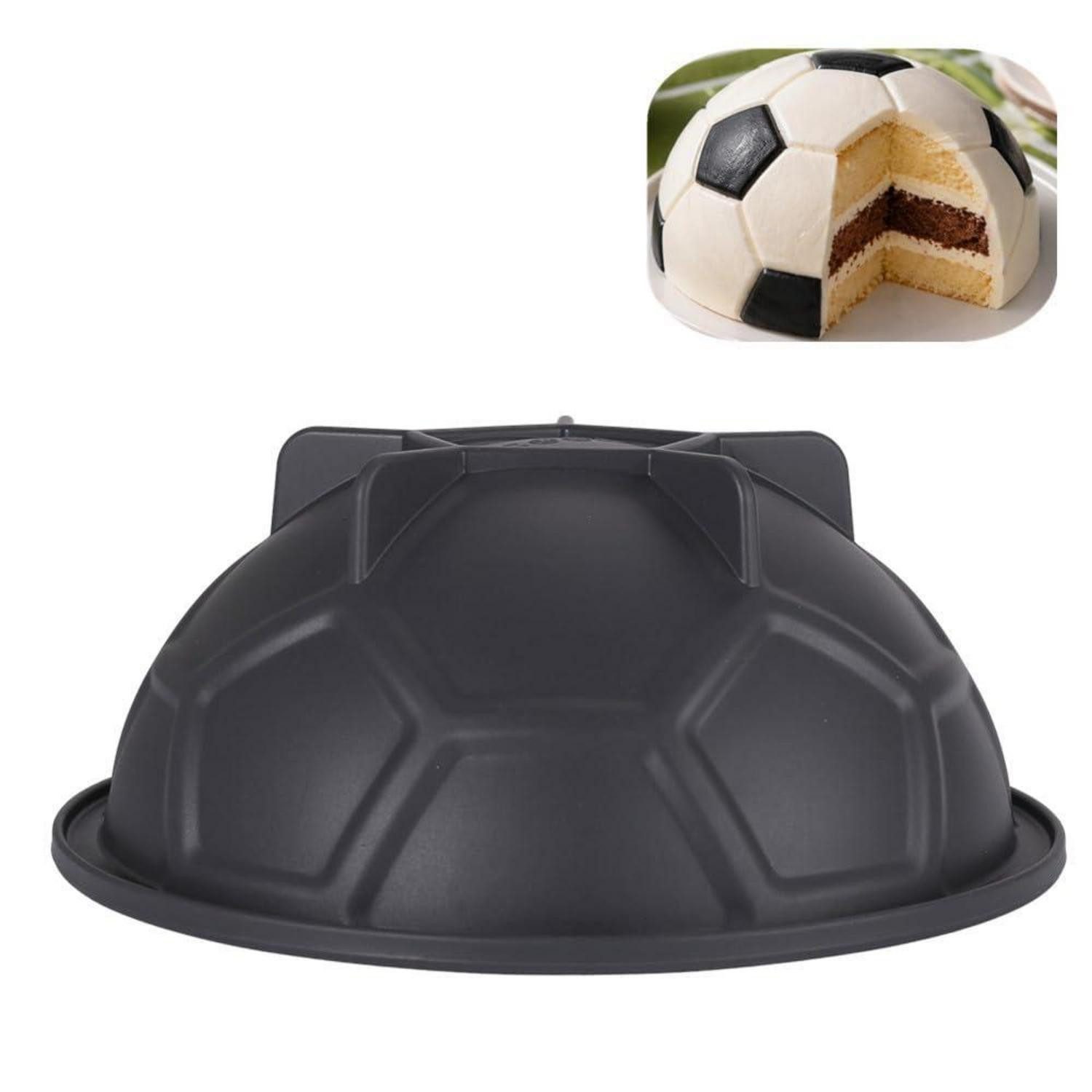 LuxusKollektion Backform Fußball Backform 3D Silikon Antihaft, (1-tlg)