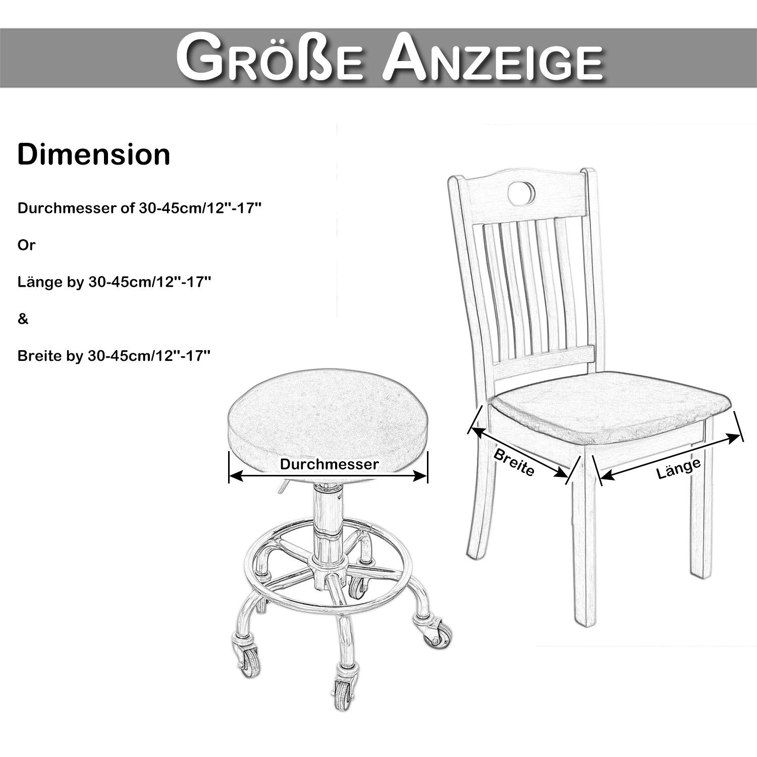 Sunicol Stuhlhusse Stretch, Spandex Samt, für Restaurant Cafe Bar Home Decor