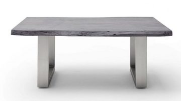 MCA furniture Couchtisch Cartagen, Baumkante Akazie-massiv U-Form rechteckig grau