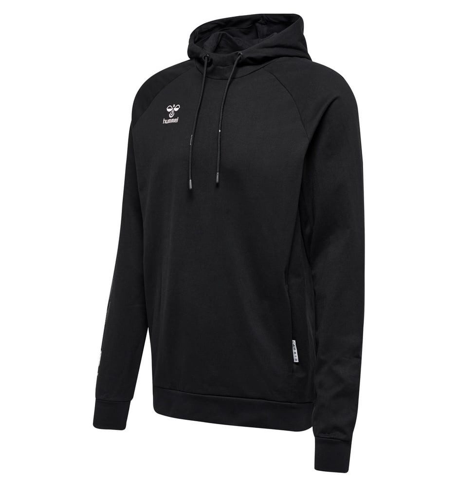 Kapuzenpullover hmlMOVE Grid Cotton Hoodie (Baumwolle) mit Kapuze schwarz Herren