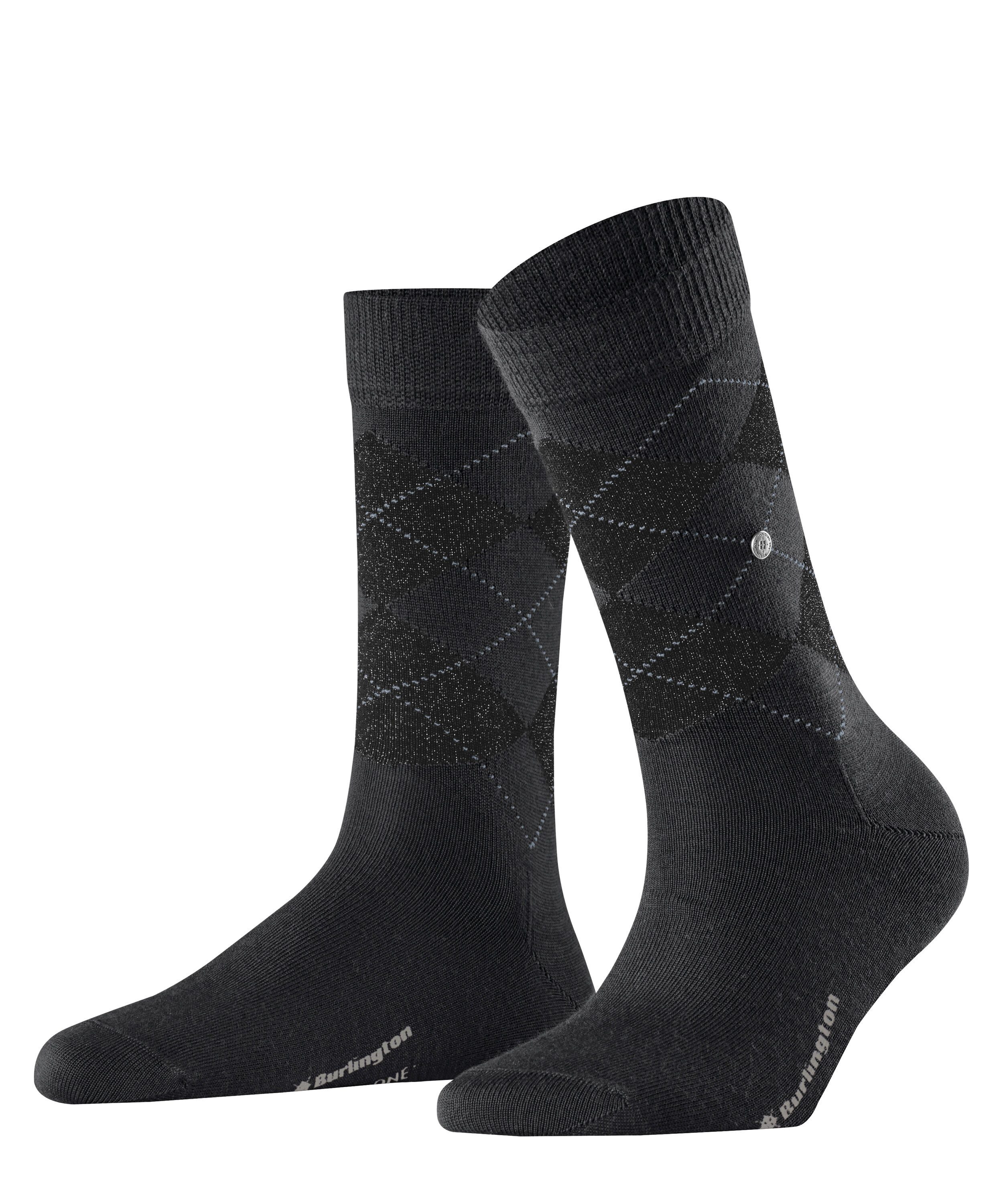 Burlington Socken Burlington Marylebone Glitter Damen (1-Paar) mit wärmender Schurwolle & Lurexfäden
