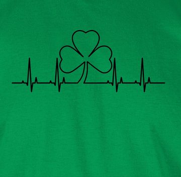 Shirtracer T-Shirt Kleeblatt Herzschlag St. Patricks Day