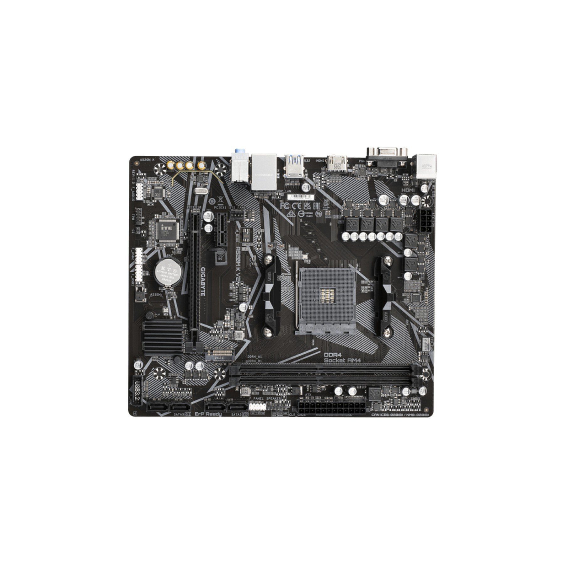 Gigabyte A520M K V2 Mainboard, RAM-Speicher max.: 64 GB