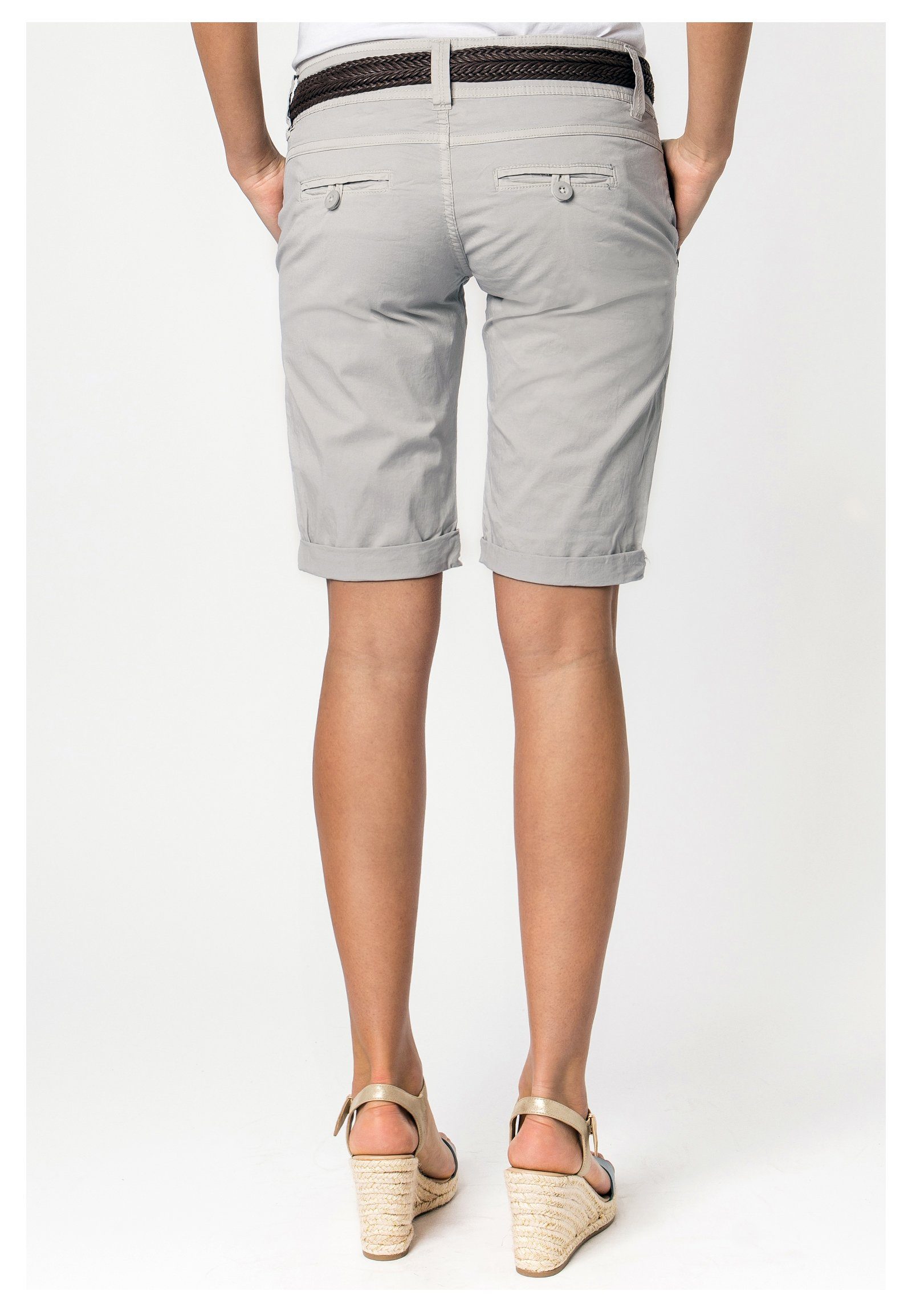 Kurze light-grey im Bermudas Hose Fresh Made Chino-Style