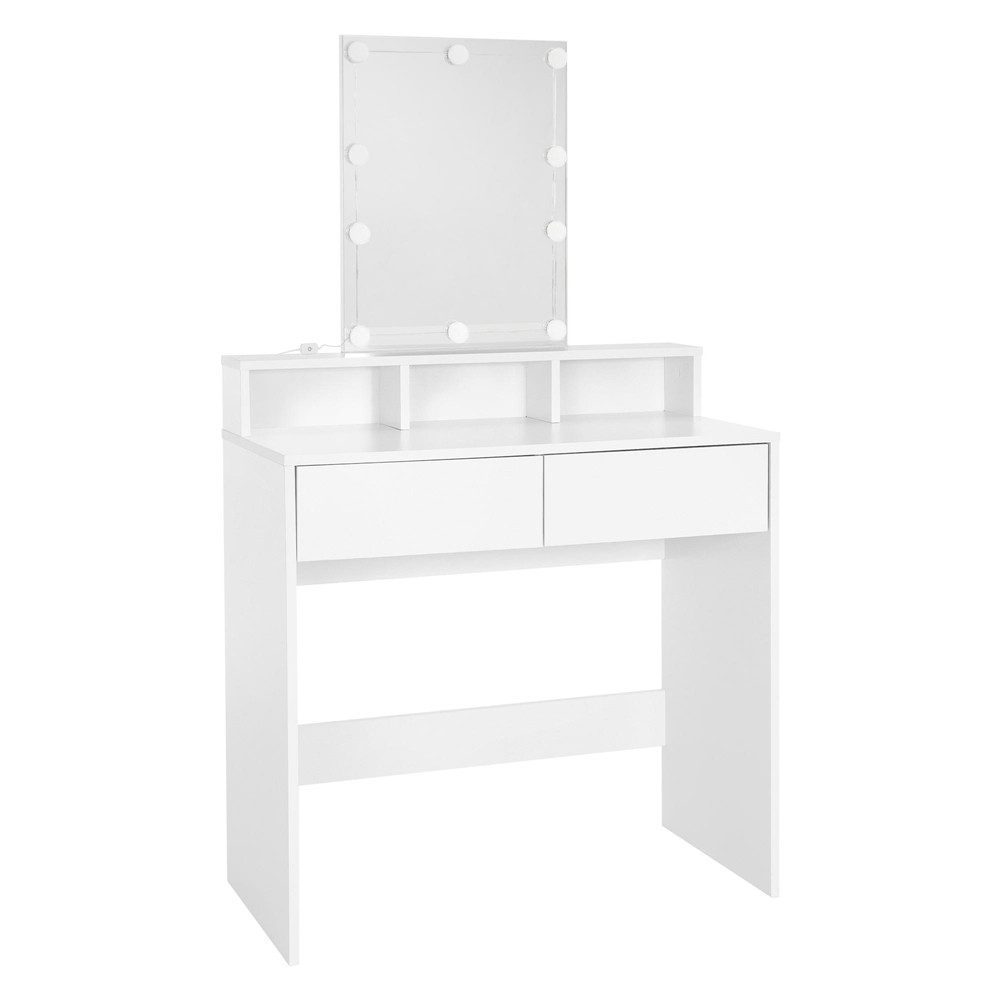 Schminktisch Frisierkommode aus MDF Holz mit Spiegel Make-up Tisch