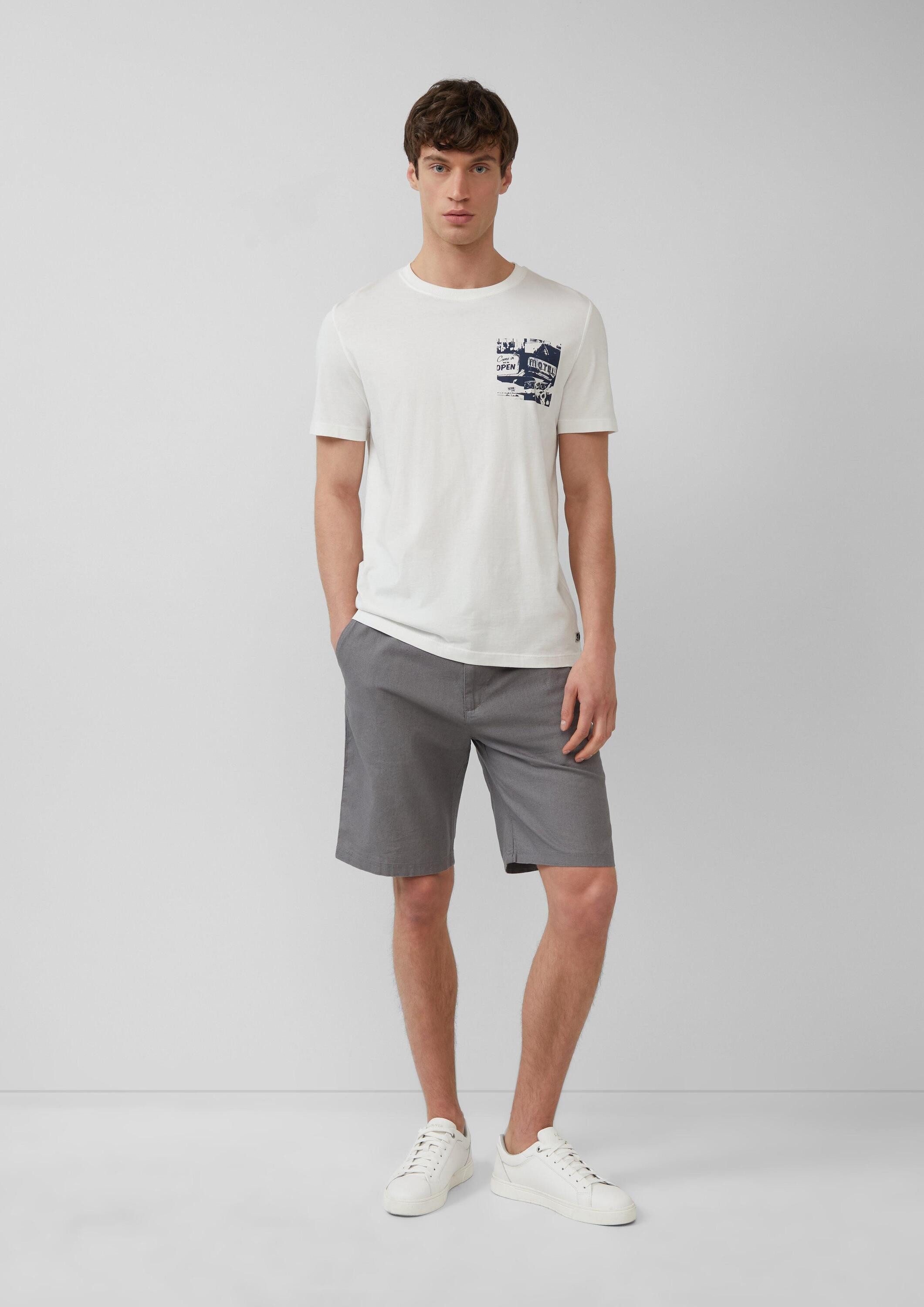 s.Oliver Shorts Hose DETROIT Detroit: Bermuda aus Baumwoll- und Leinenmix im Relaxed Fit