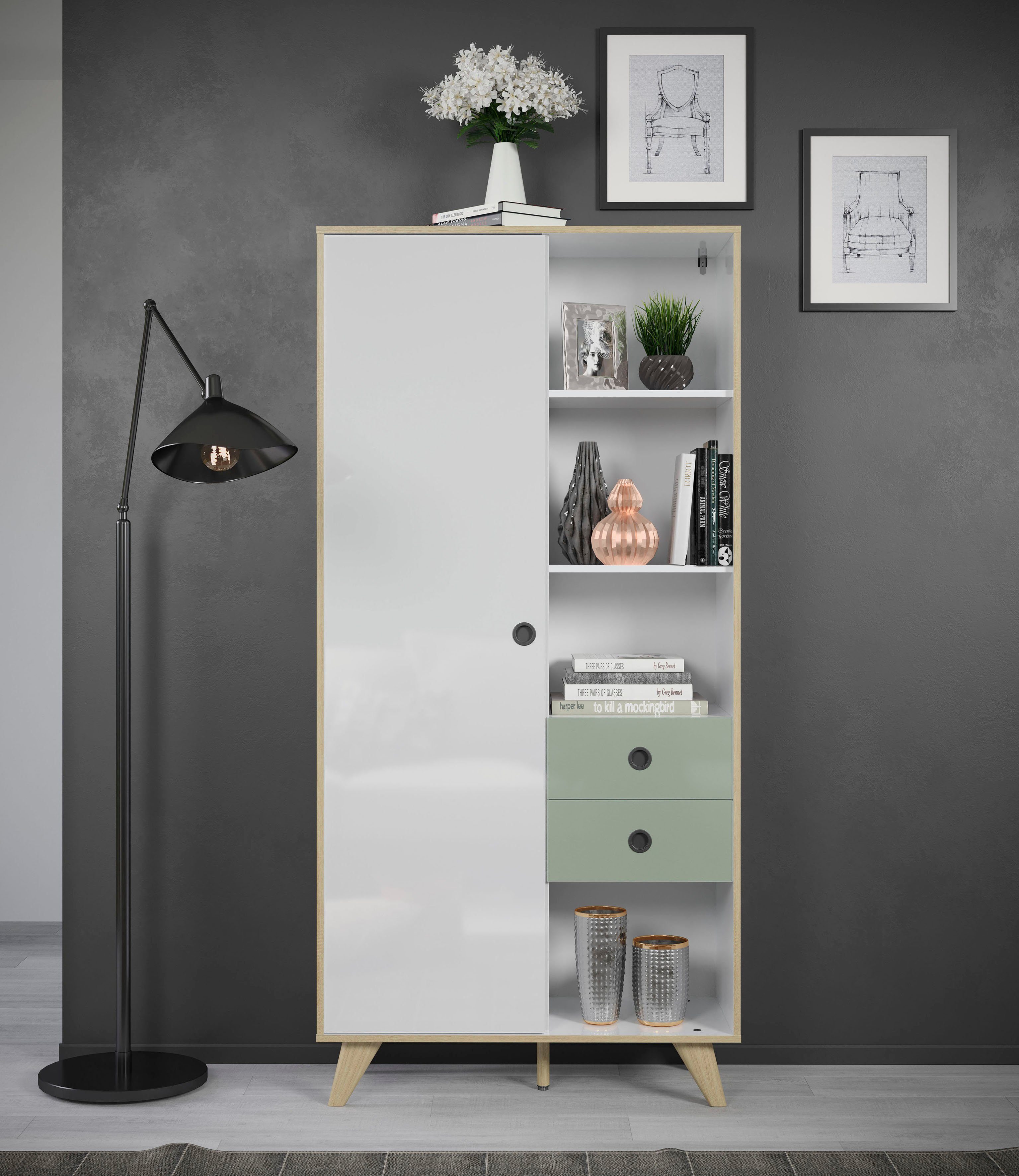 INTER-FURN Modernes Adelaide Design Stauraumschrank