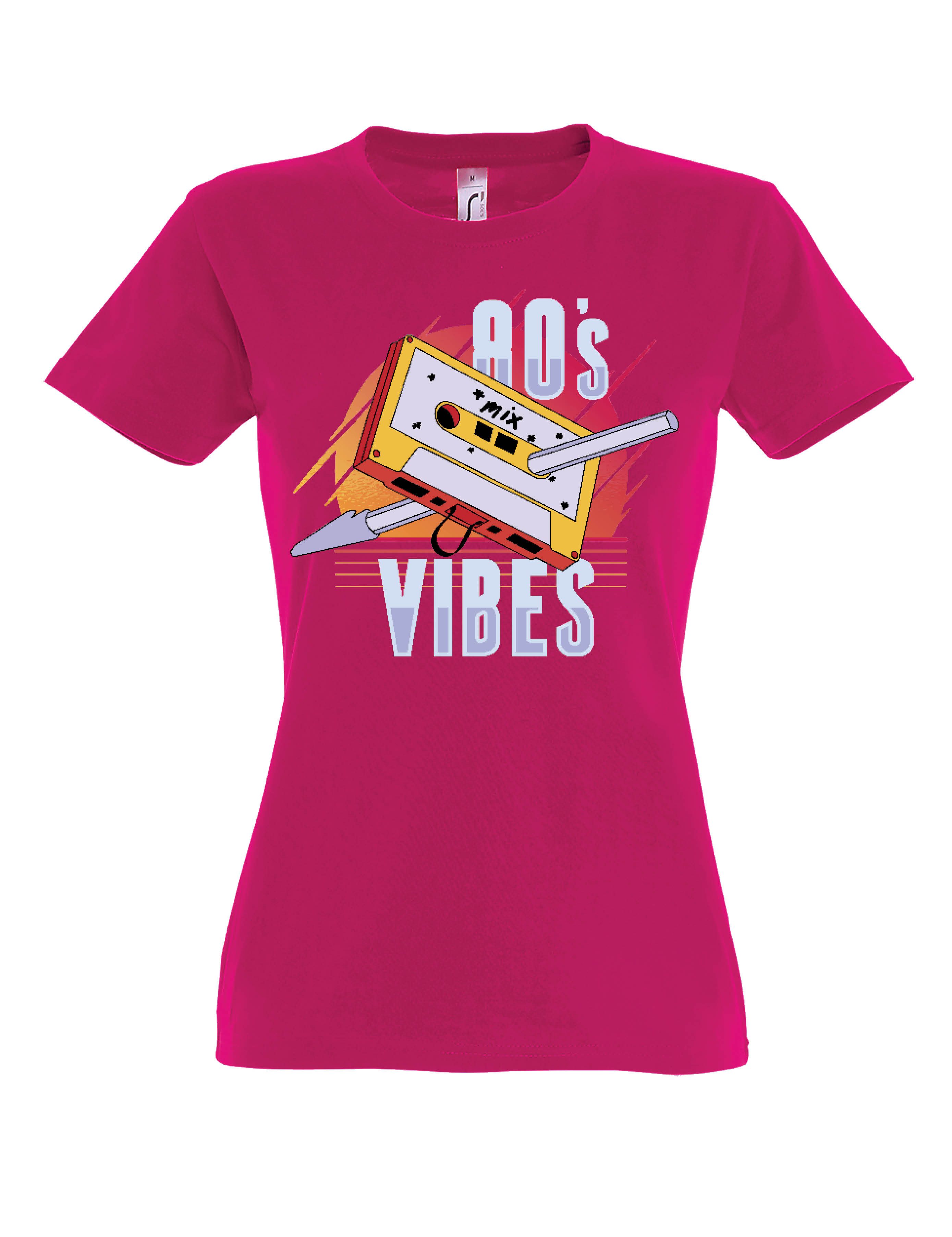Youth Designz Print-Shirt "80s Kassette Vibes" Print Damen T-Shirt Statement Geschenk Frauen mit witzigen stylischen Aufdruck für Frauen