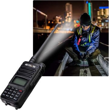 Retevis Walkie Talkie Retevis RT85 Walkie Talkie Dualband mit Tragbarem Lautsprechermikrofon