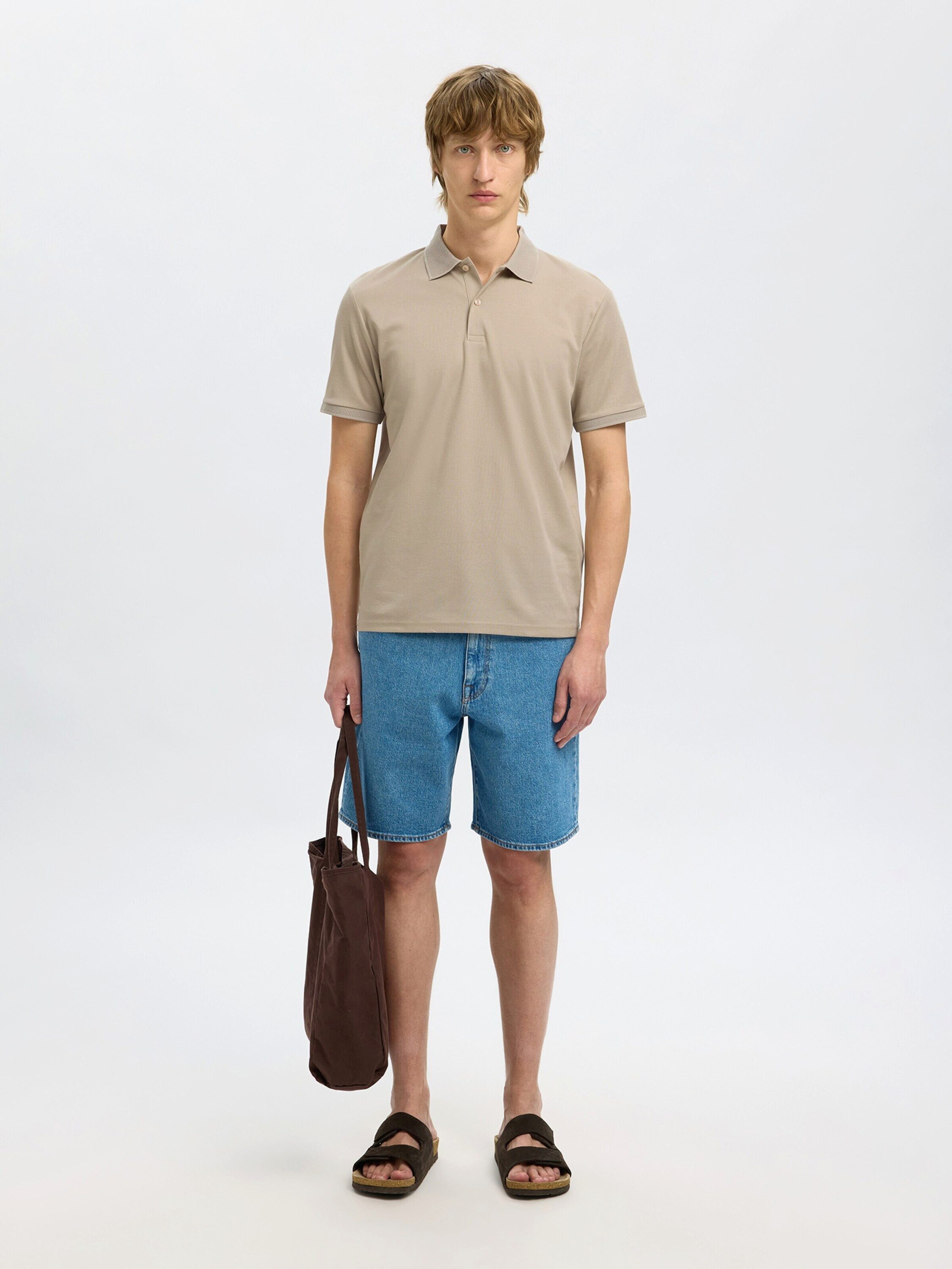 Selected T-Shirt SLHFave (1-tlg) Plain/ohne Details