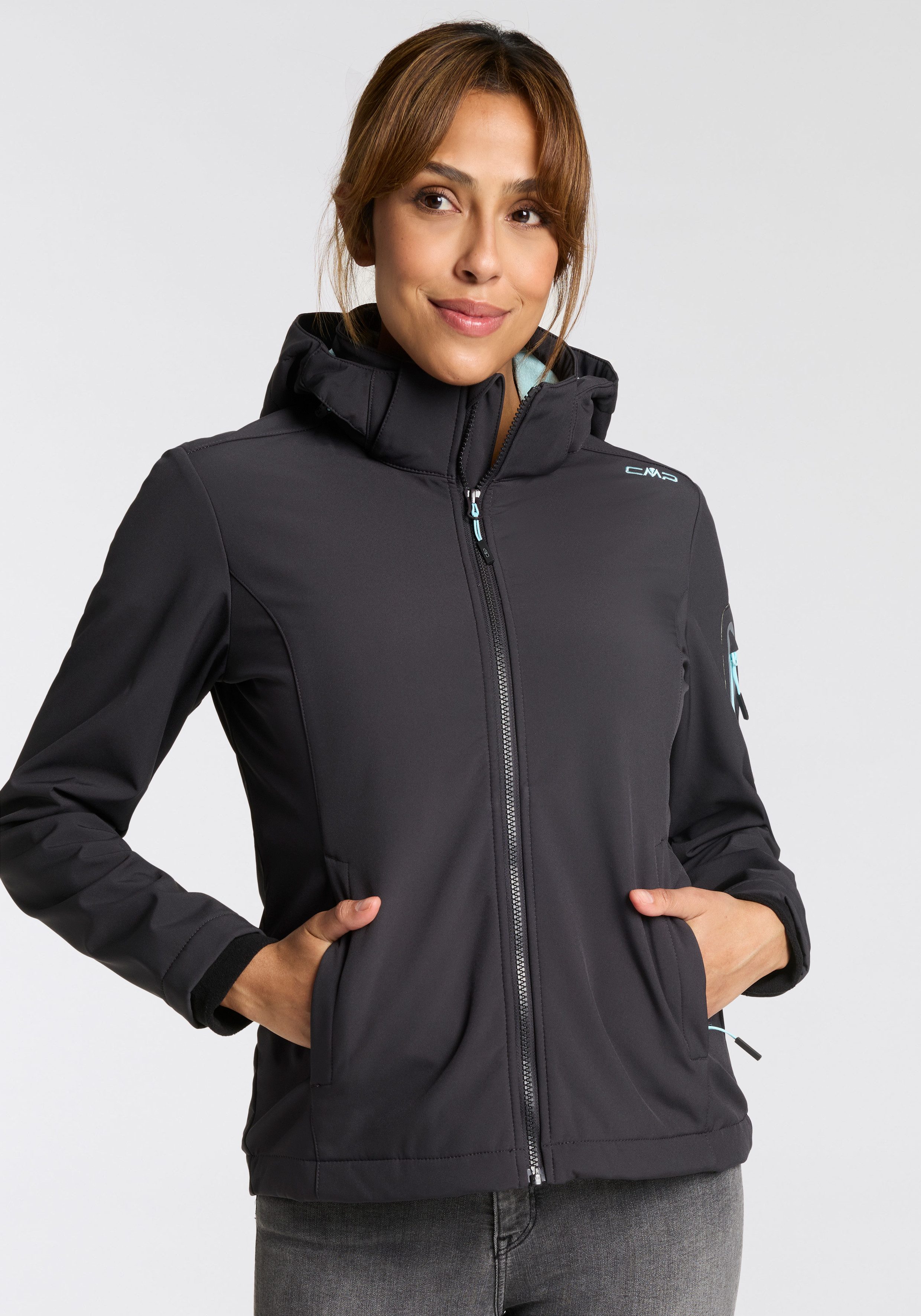 Softshelljacke WOMAN JACKET ZIP HOOD