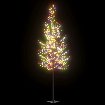 vidaXL Christbaumschmuck Weihnachtsbaum 600 LEDs Bunt Kirschblüten 300 cm (1-tlg)