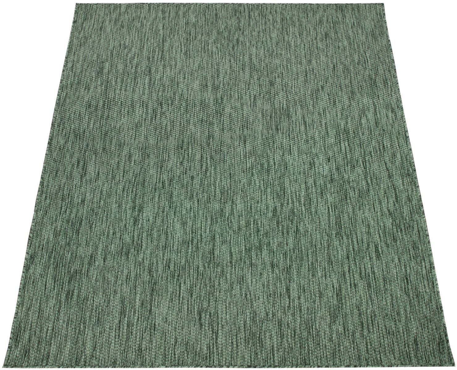 Flachgewebe, rechteckig, affaire, Home 4 mm, meliert, UV-beständig, geeignet Teppich Höhe: Outdoor grün Venedig, Sisal-Optik,