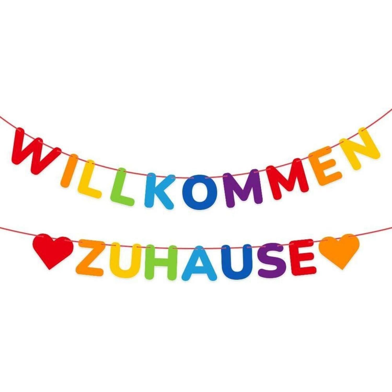 LuxusKollektion Wimpelkette Willkommen Zuhause