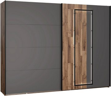 FORTE Schwebetürenschrank "Sirius Black", Made in Europe, hochwertiges Design mit LED-Beleuchtung, Breite/ Höhe ca. 270x210cm