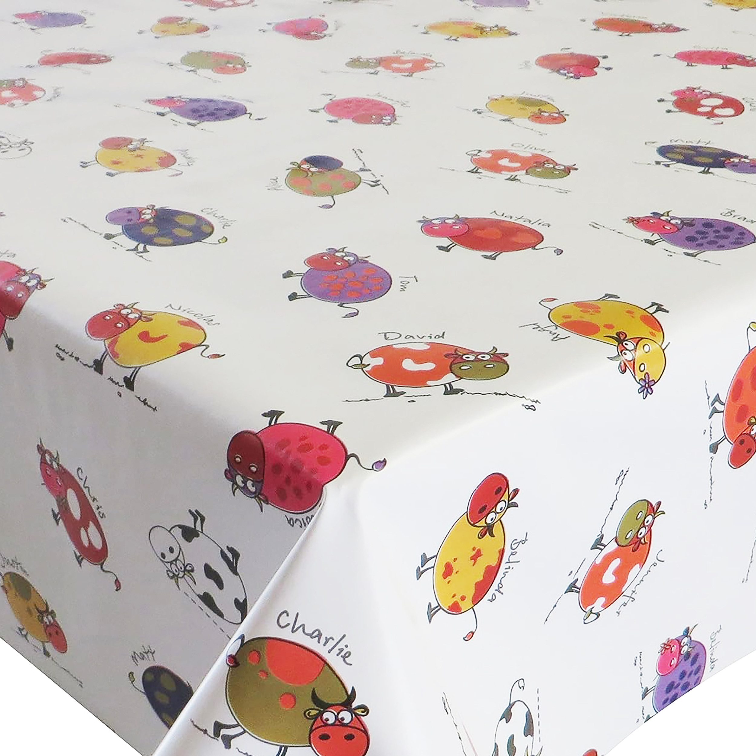 DecoHomeTextil Heimtextilmanufaktur Tischdecke Wachstuch Wachstischdecke Gartentischdecke gefaltet