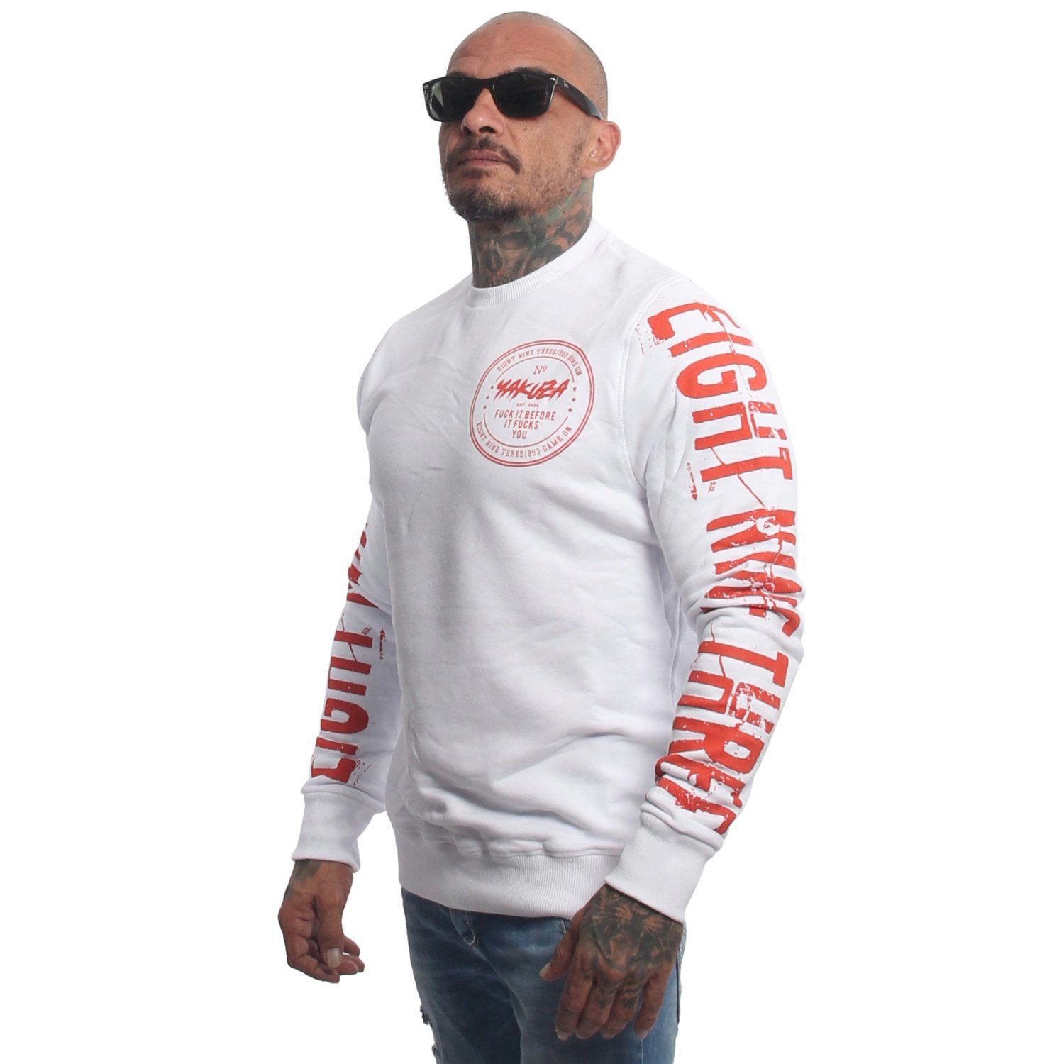 YAKUZA Sweatshirt Before weiß