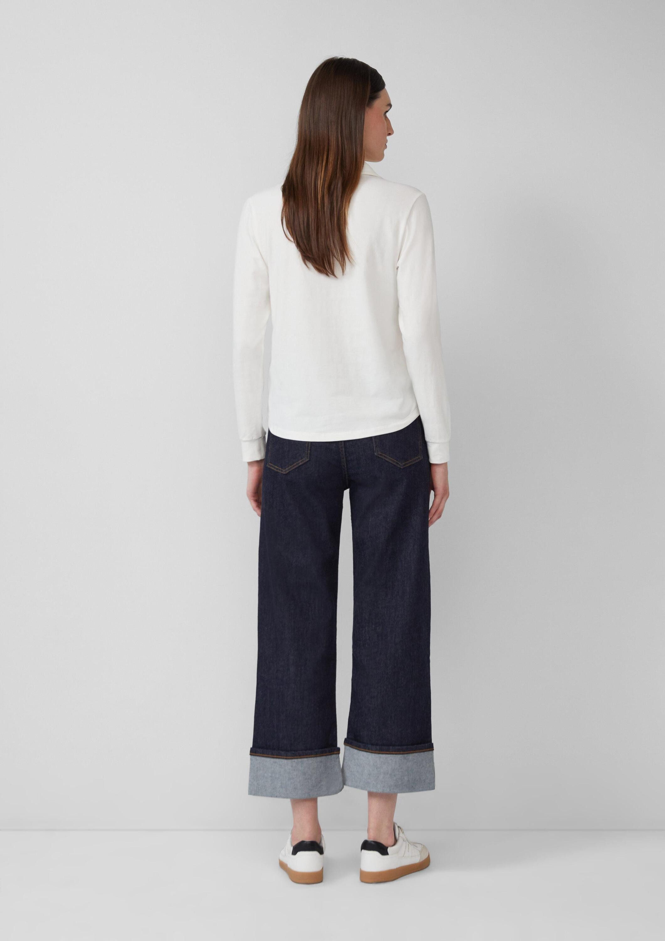 s.Oliver Langarmshirt T-Shirt Elastische Jerseybluse