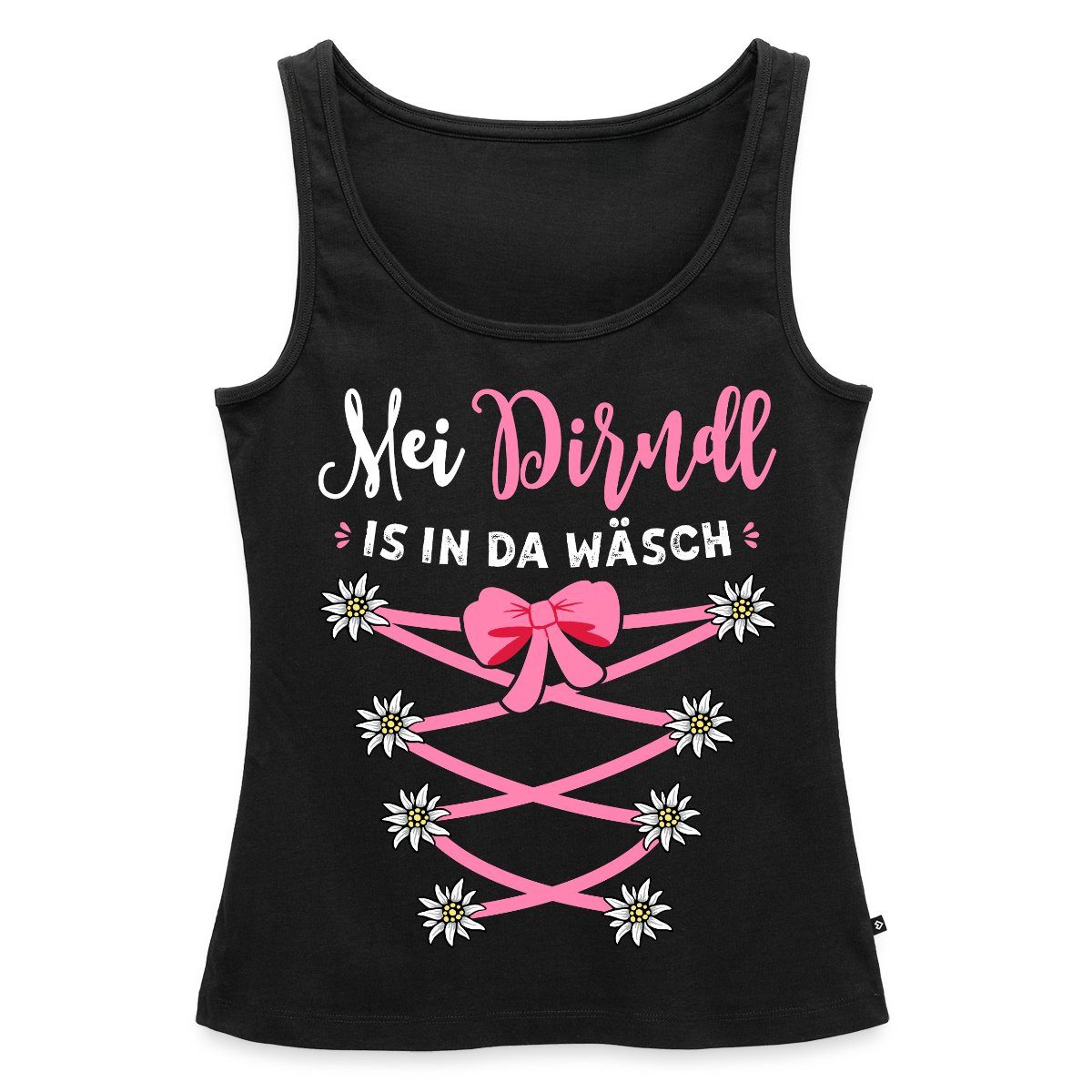 Spreadshirt T-Shirt Dirndl Spruch Mit Blumen günstig online kaufen