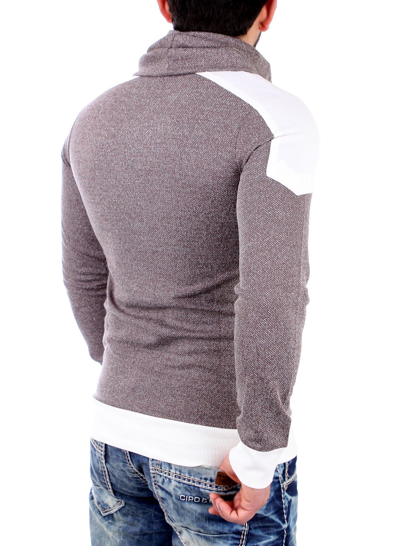 Reslad Strickpullover Reslad Herren Huge Collar günstig online kaufen