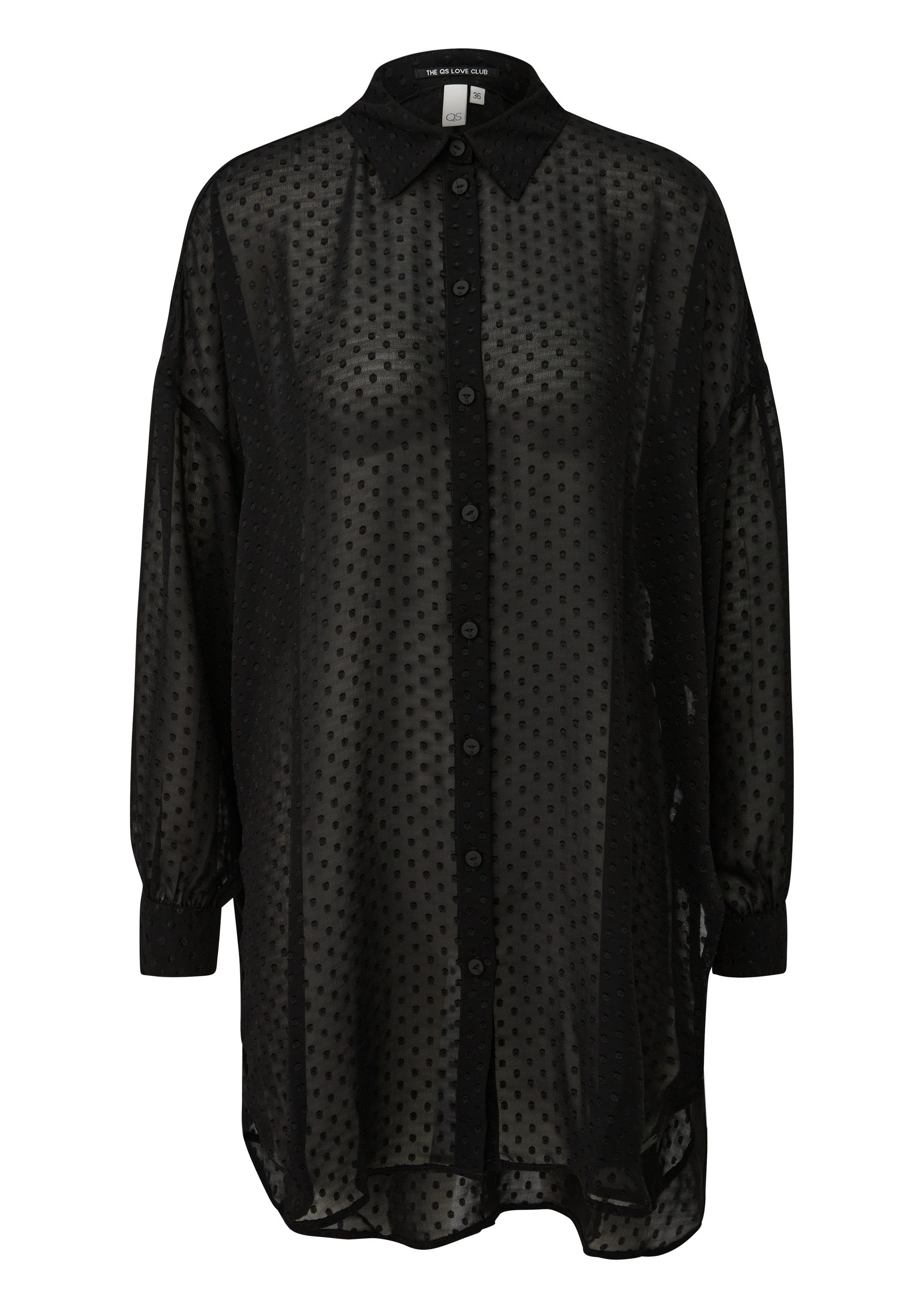 QS T-Shirt Bluse Leicht transparente Longbluse günstig online kaufen