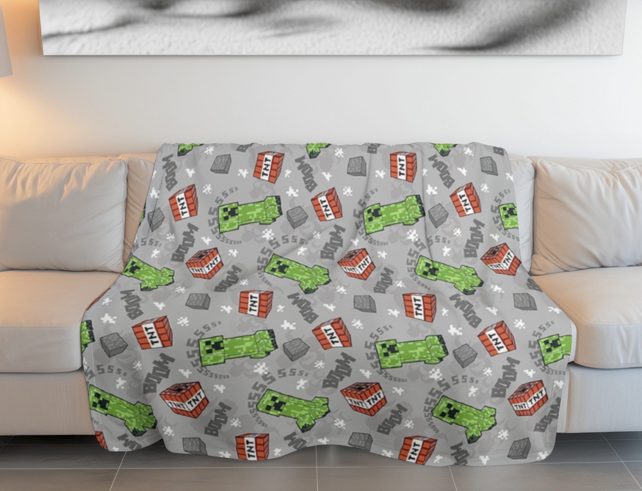 Wohndecke Flanell Blanket 180x200 cm – Kuscheldecke für Kinderzimmer, Minec günstig online kaufen